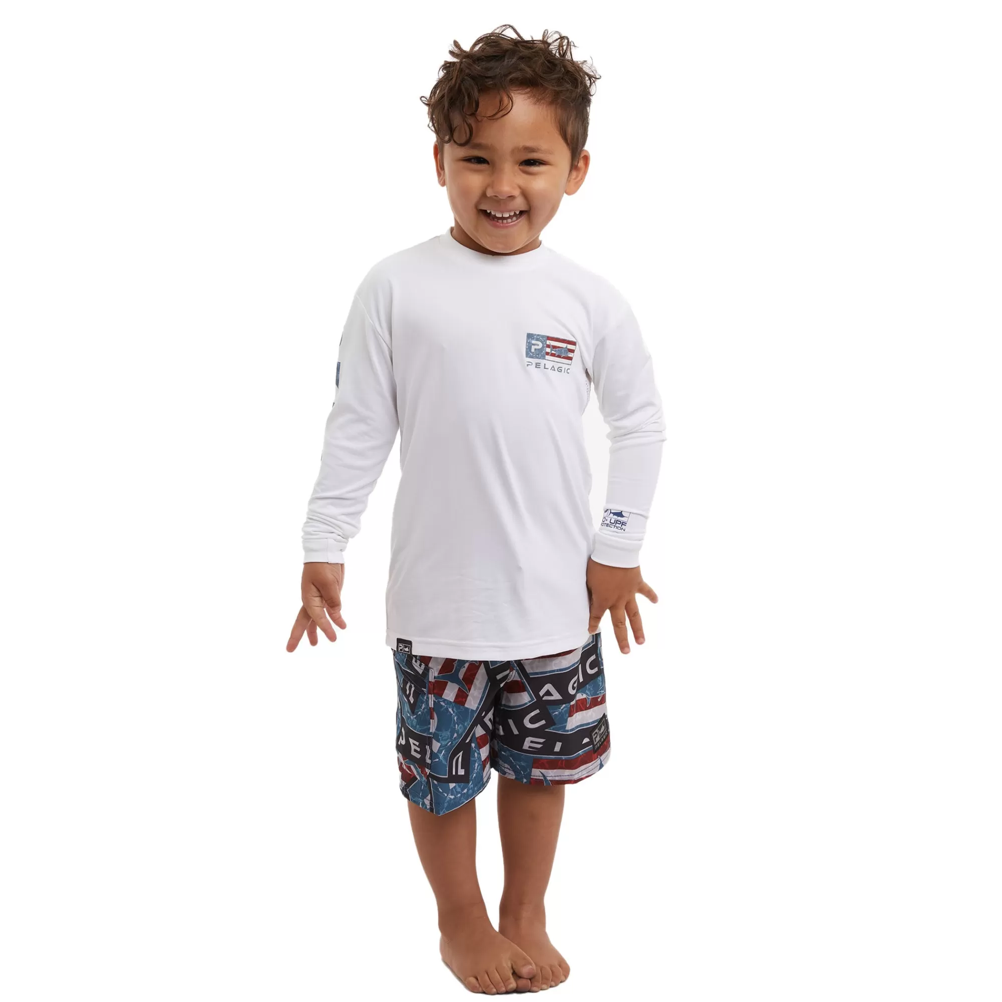 Pelagic Kids 3T - 5T>Americamo Kid's Aquatek Icon White