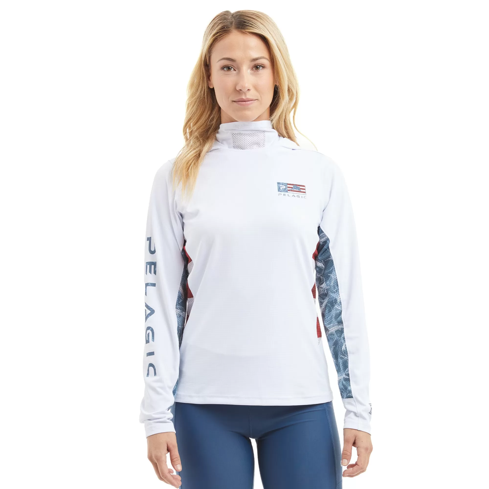 Pelagic Fishing Shirts>Americamo Ws Exo-Tech Icon White