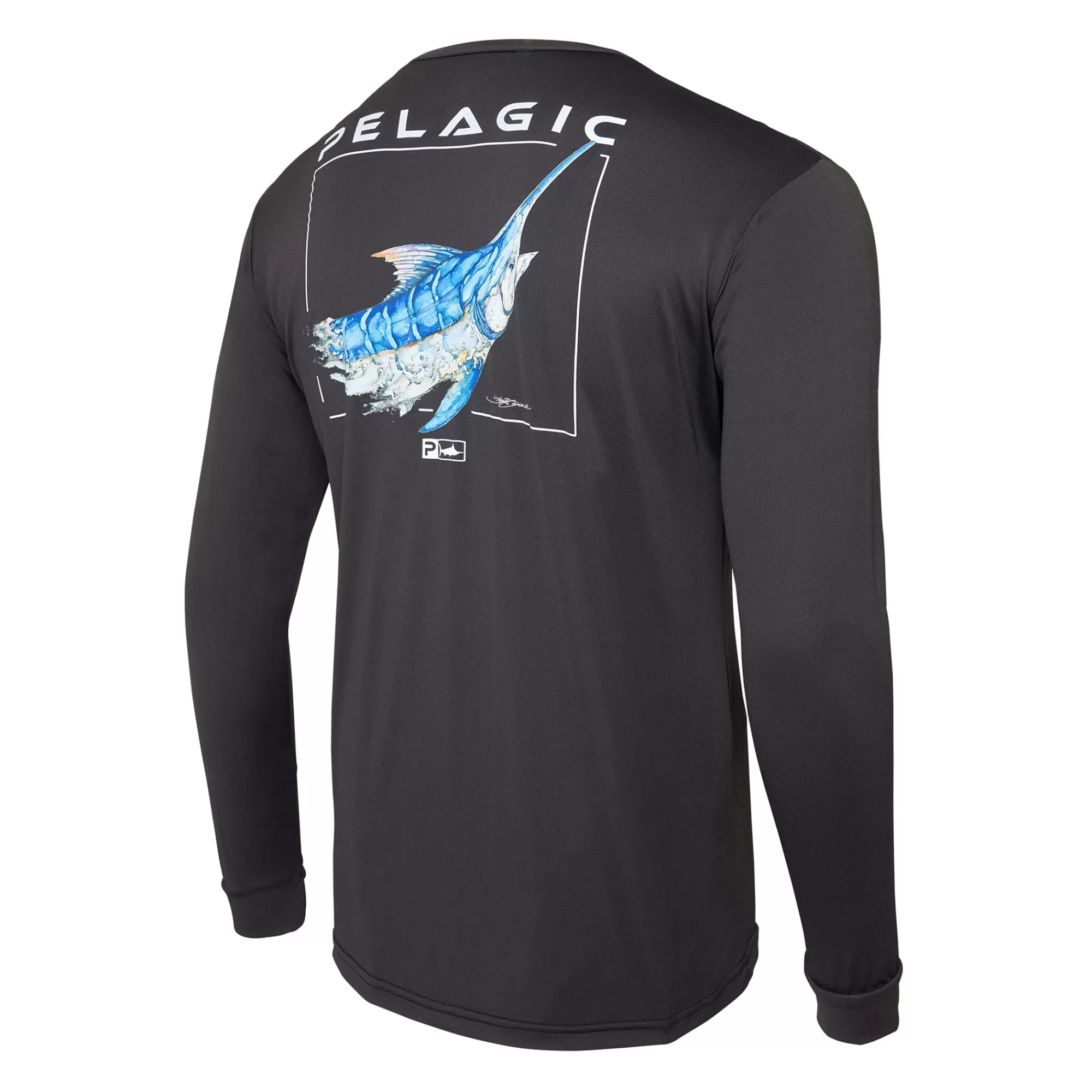 Pelagic Fishing Shirts>Aquatek Goione Marlin Black