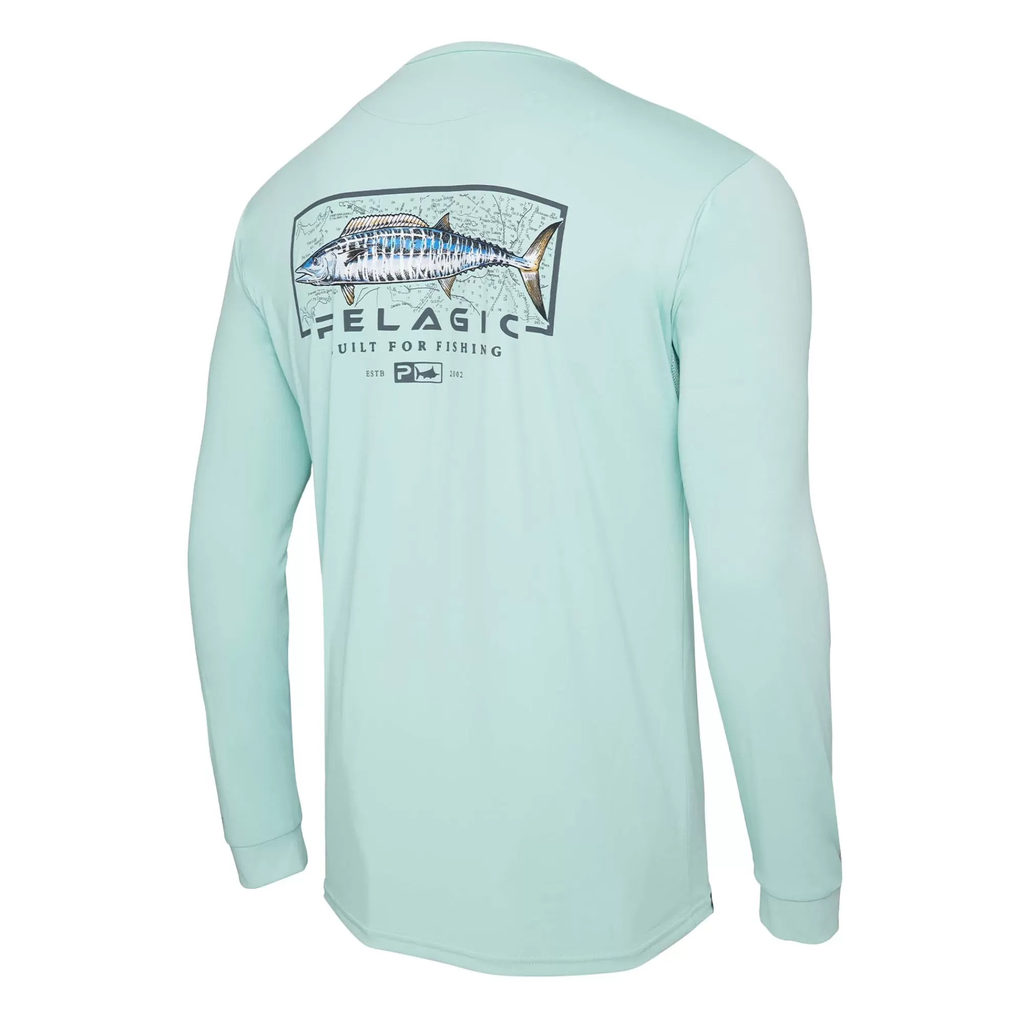 Pelagic Fishing Shirts>Aquatek Wahoo Mind Turquoise