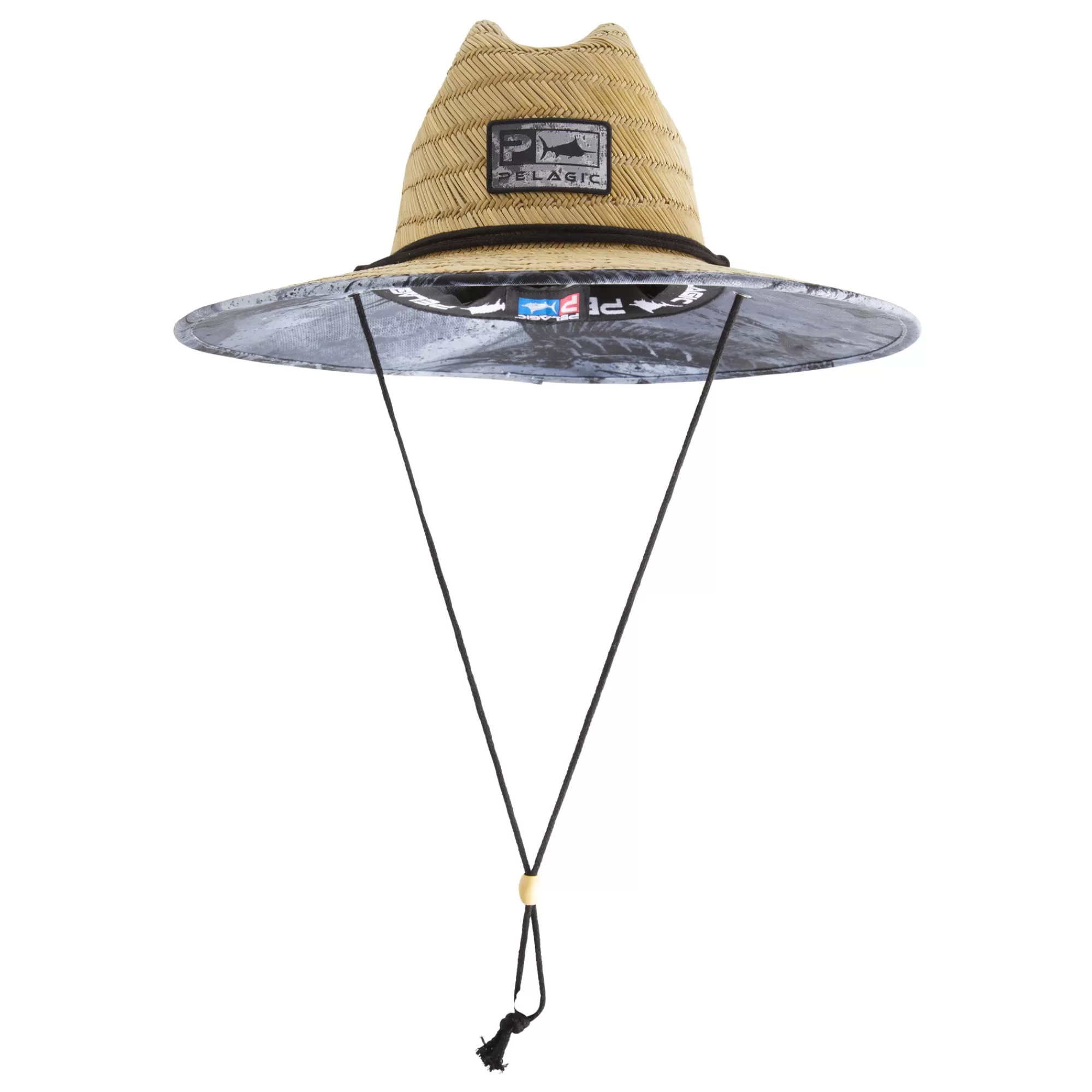 Pelagic Fishing Hats>Baja Gyotaku Black