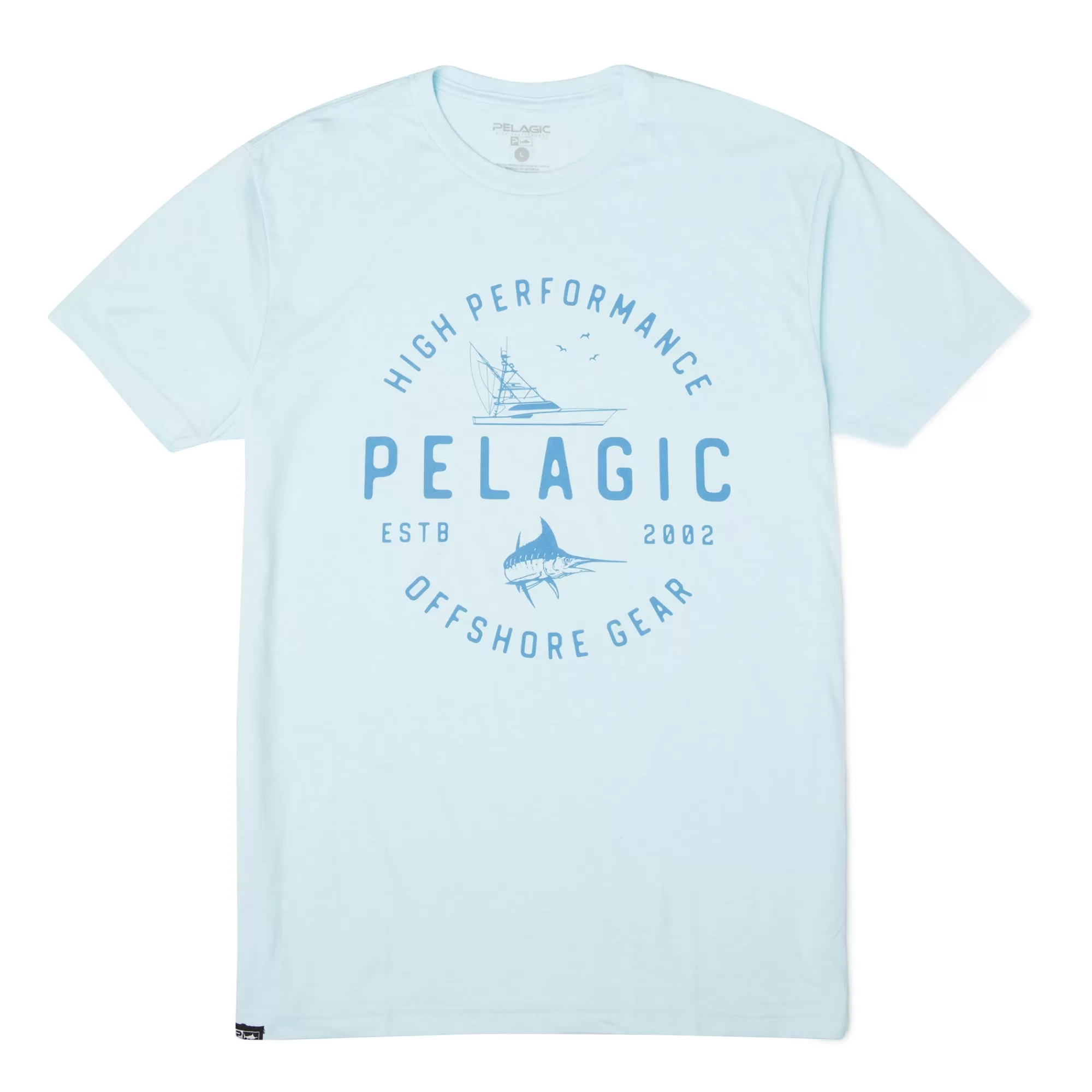 Pelagic T-Shirts & Tank Tops>Chester Light Blue