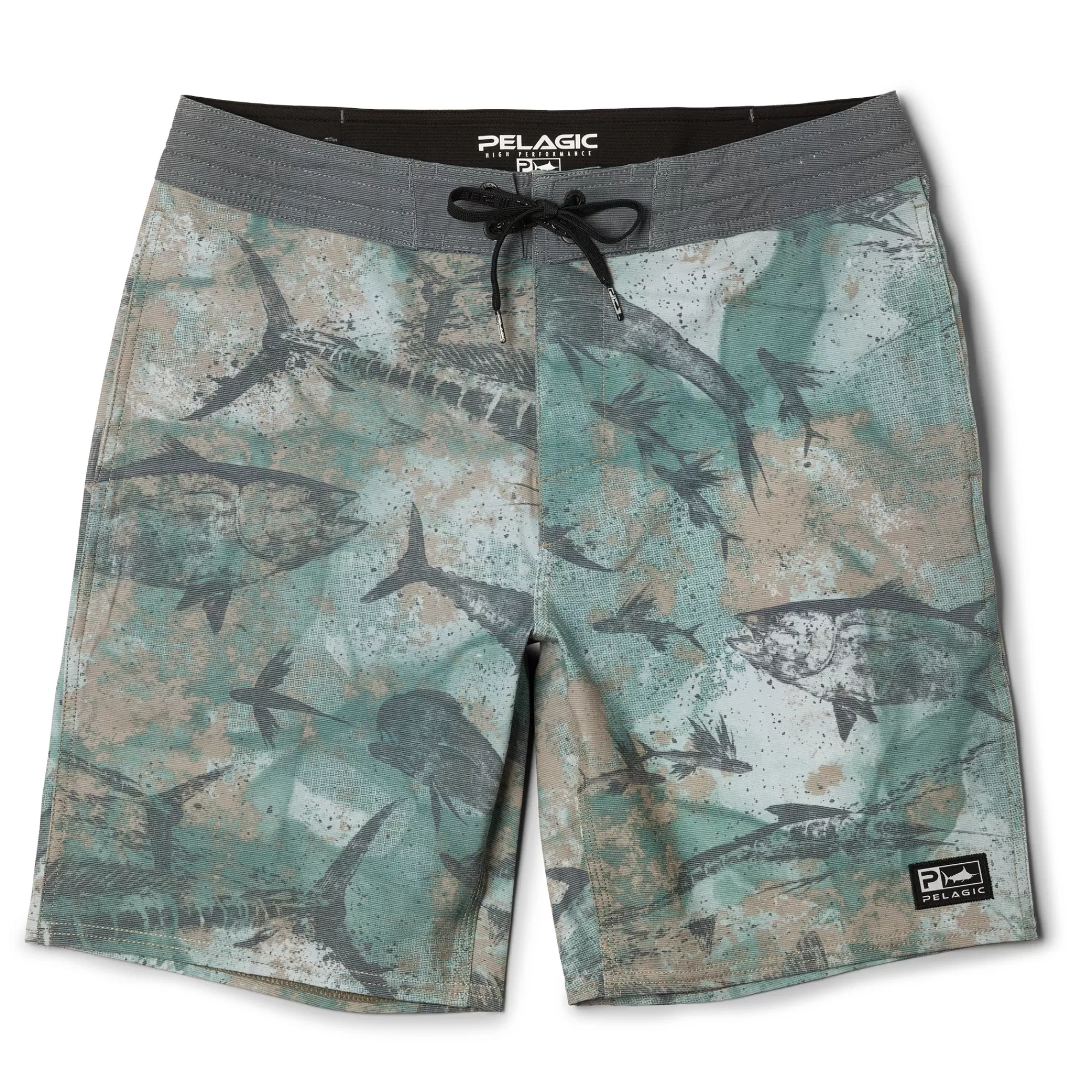 Pelagic Fishing Shorts>Deep Drop Green