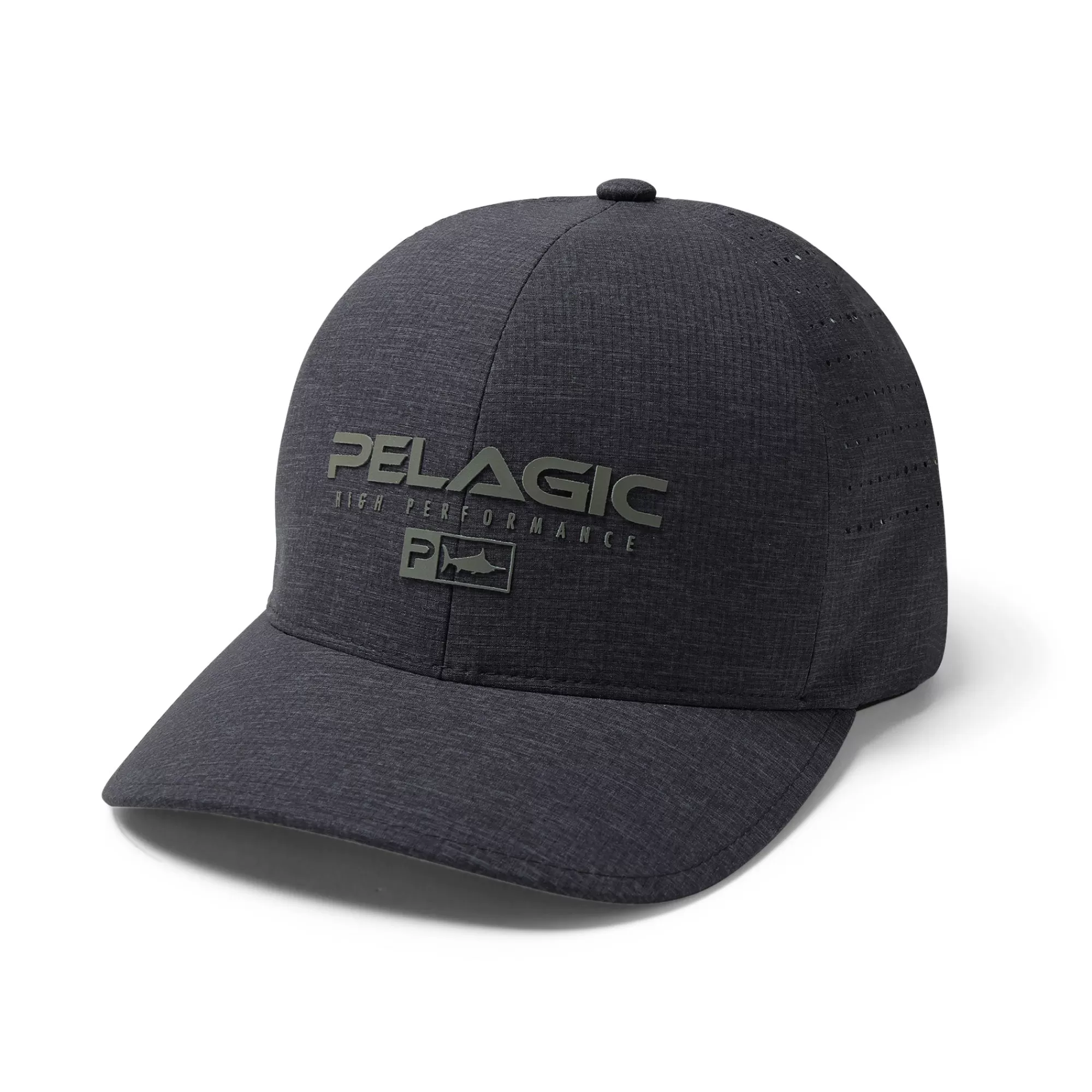 Pelagic Fishing Hats>Delta Flexfit Heathered Charcoal