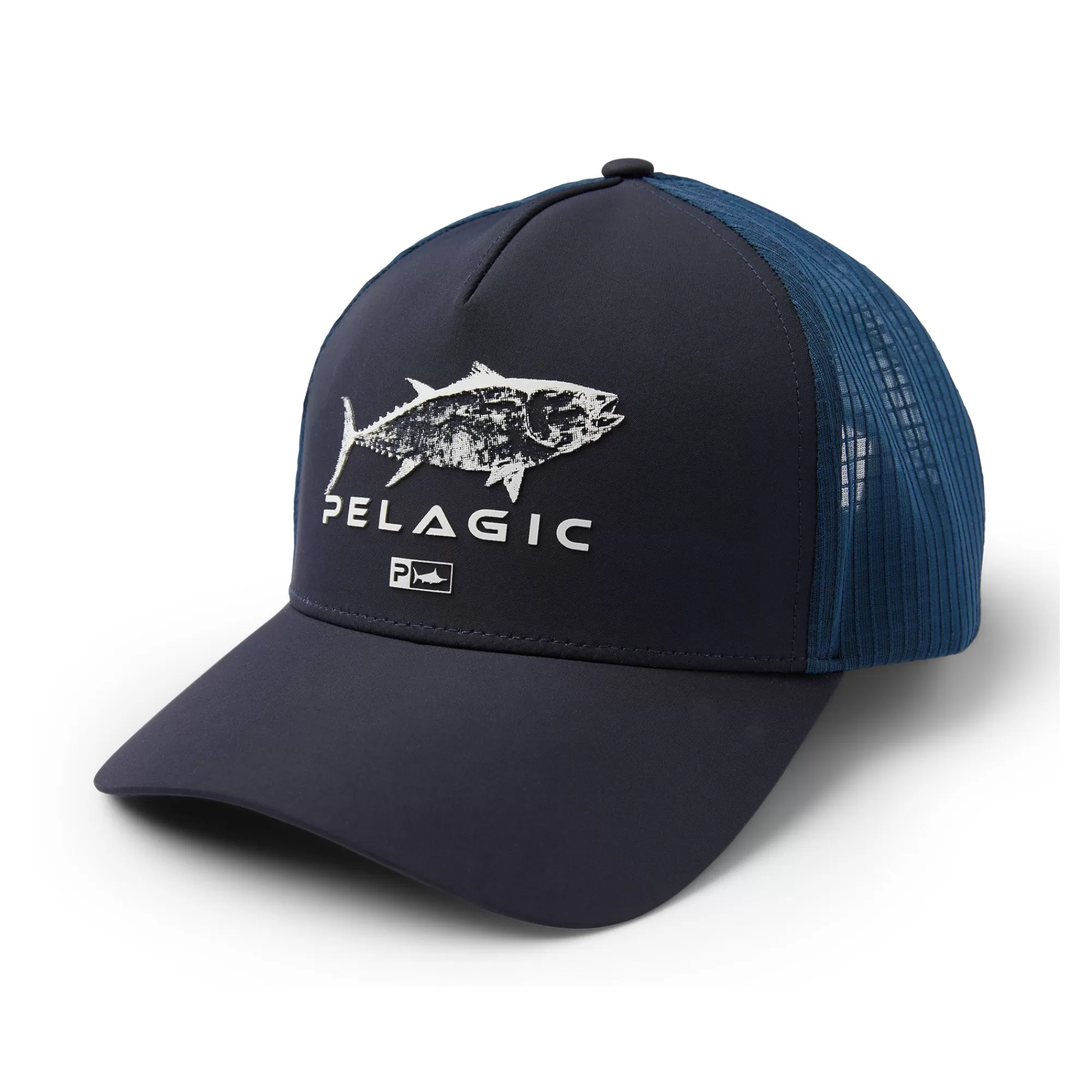 Pelagic Fishing Hats>Echo Gyotaku Navy