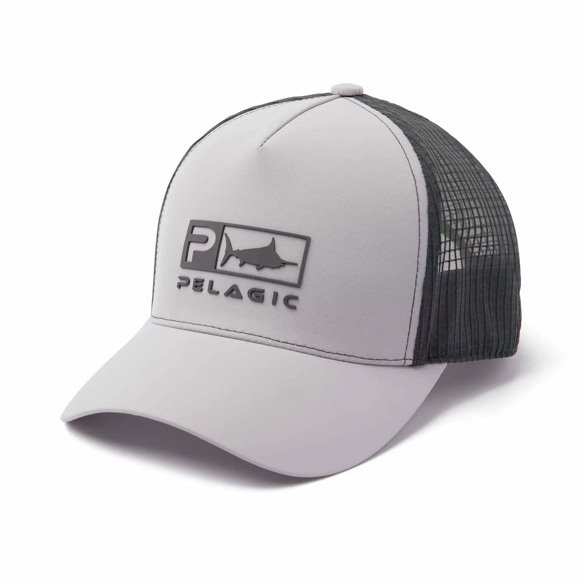 Pelagic Fishing Hats>Echo Icon Light Grey