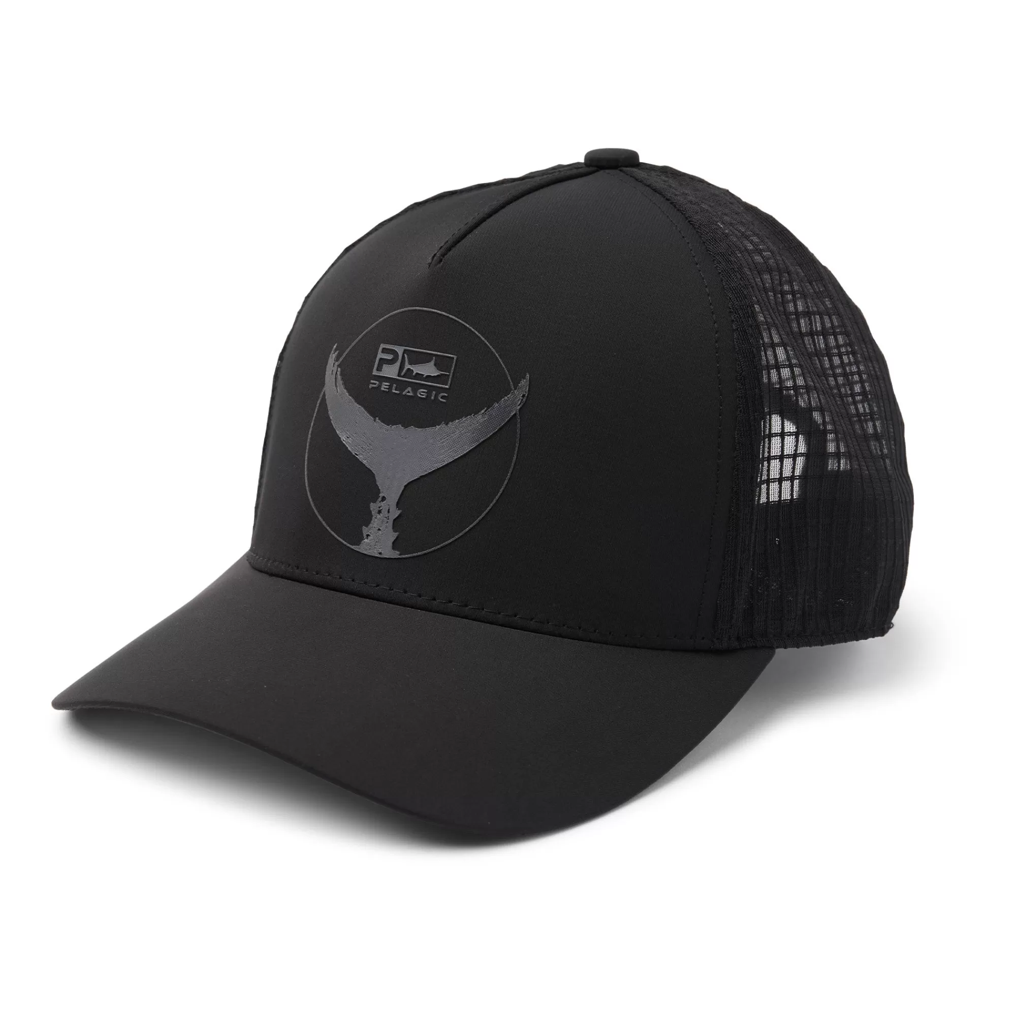 Pelagic Fishing Hats>Echo Tails Up Black