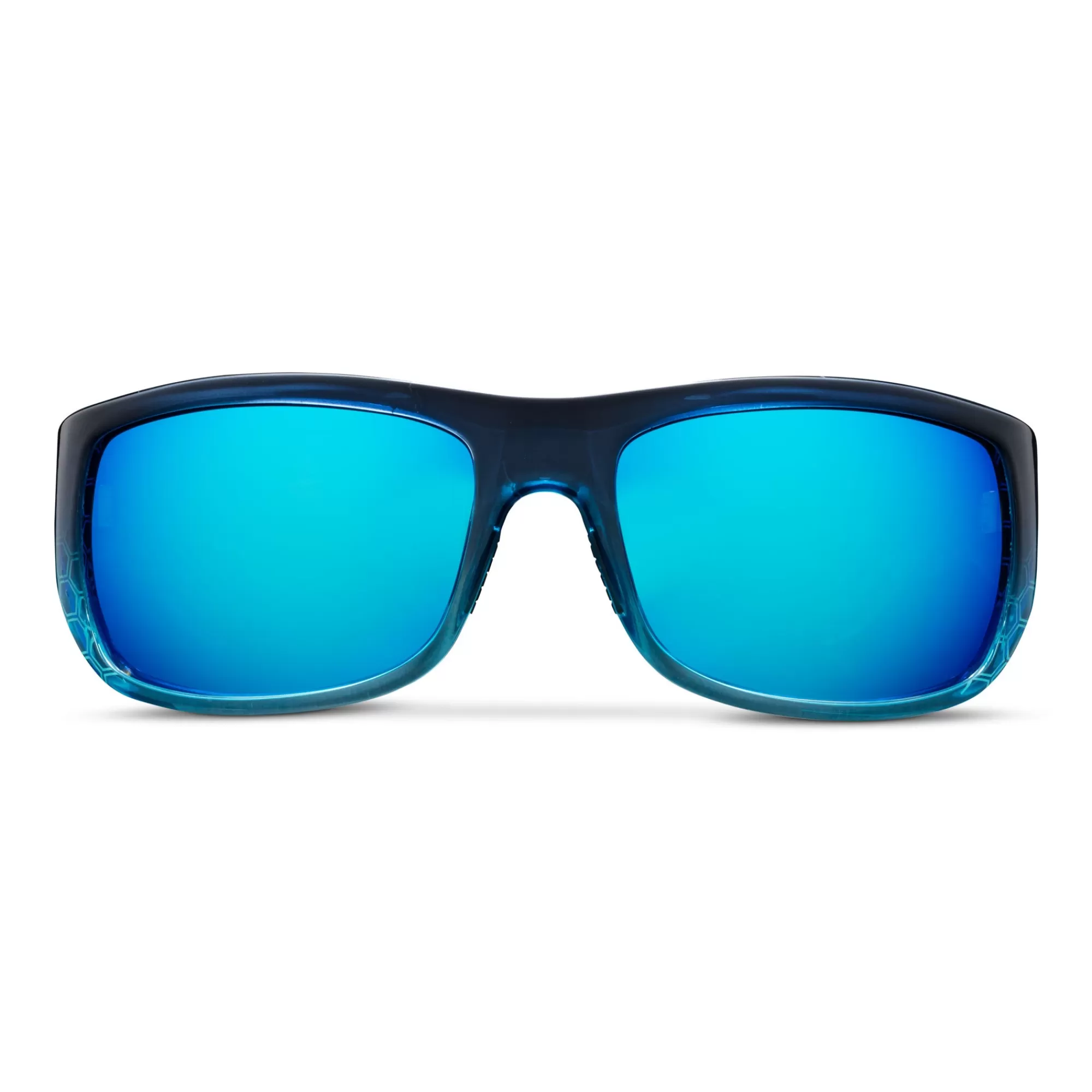 Pelagic Poly Polarized Lenses>Fish Hook - Polarized Poly Lens Blue Helix - Blue Mirror