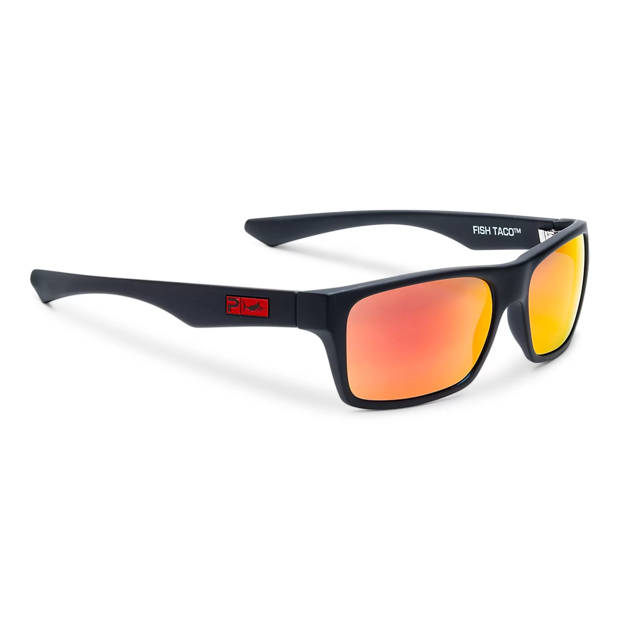 Pelagic Technology>Fish Taco - Polarized Poly Lens Matte Black - Sunrise