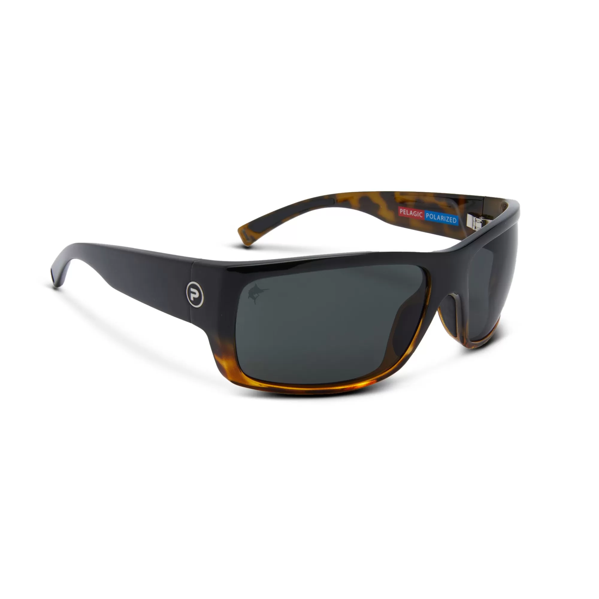 Pelagic Technology>Fish Whistle - Polarized Mineral Glass Black/Tortoise Fade - Grey