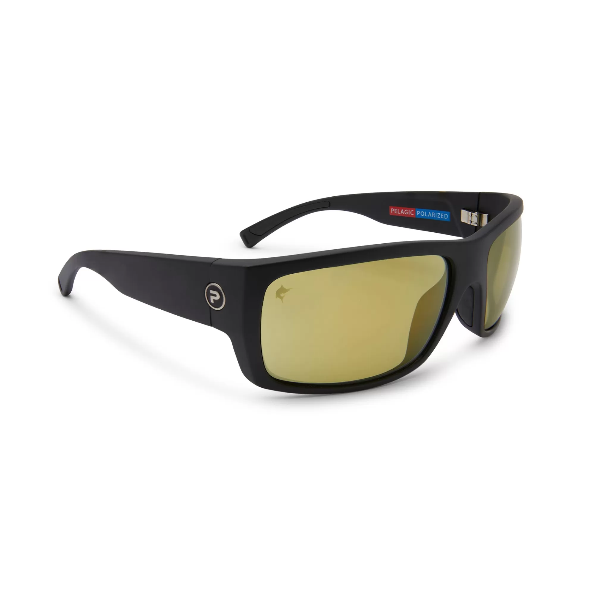 Pelagic Technology>Fish Whistle - Polarized Mineral Glass Matte Black / Gold