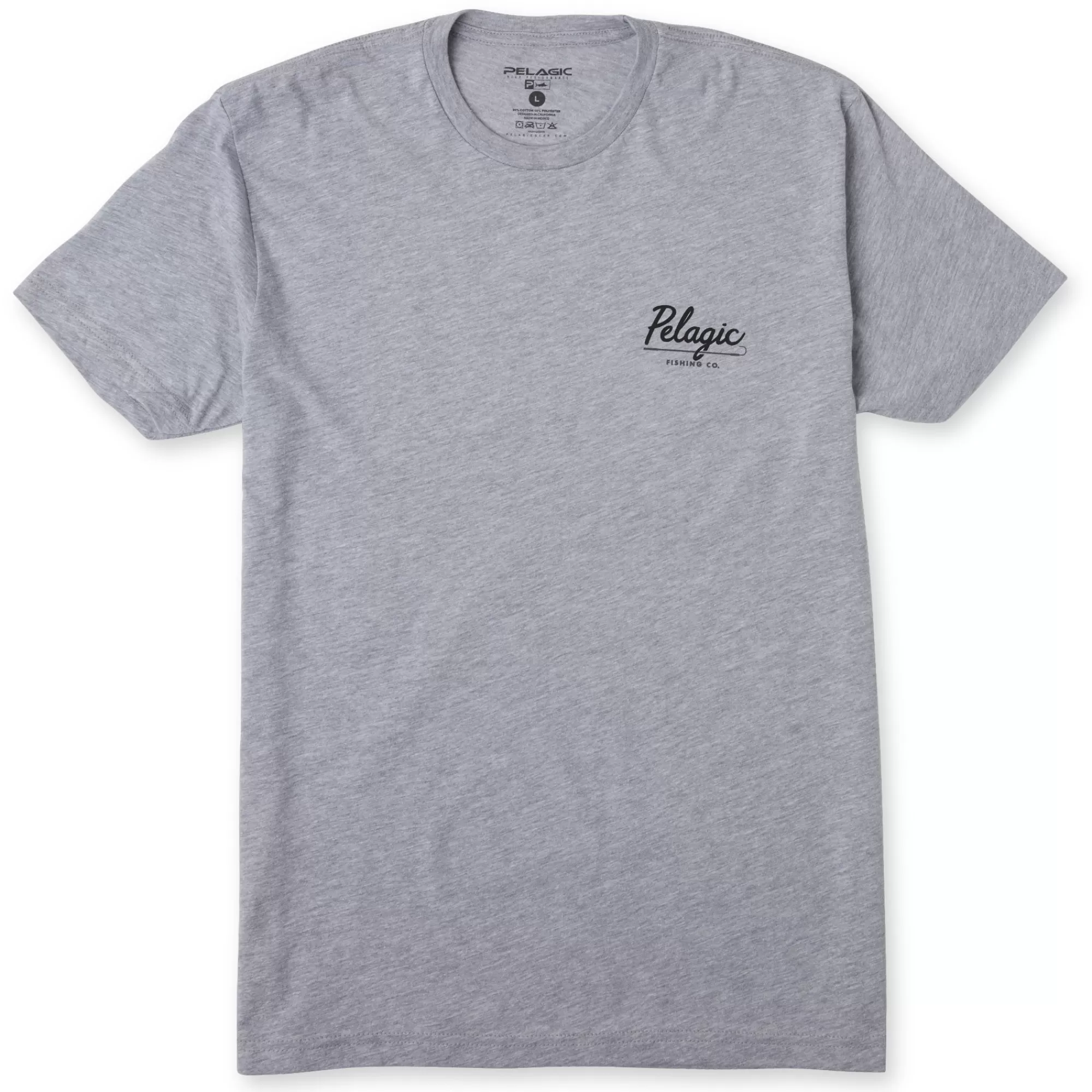 Pelagic T-Shirts & Tank Tops>Gaffer Heather Grey