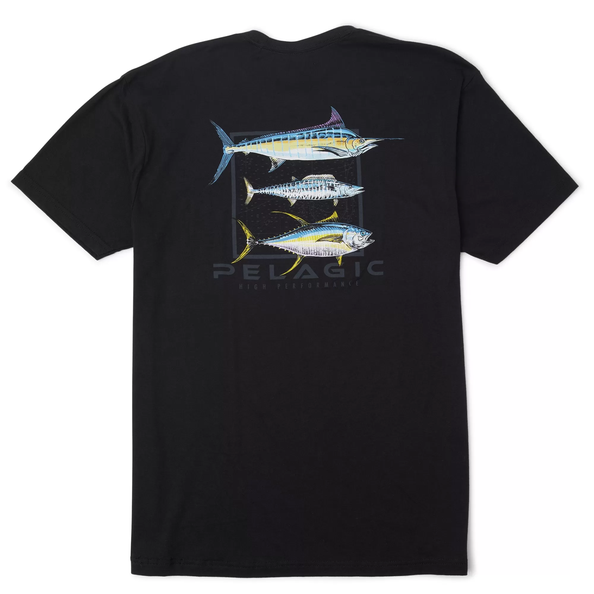 Pelagic T-Shirts & Tank Tops>Game Day Black