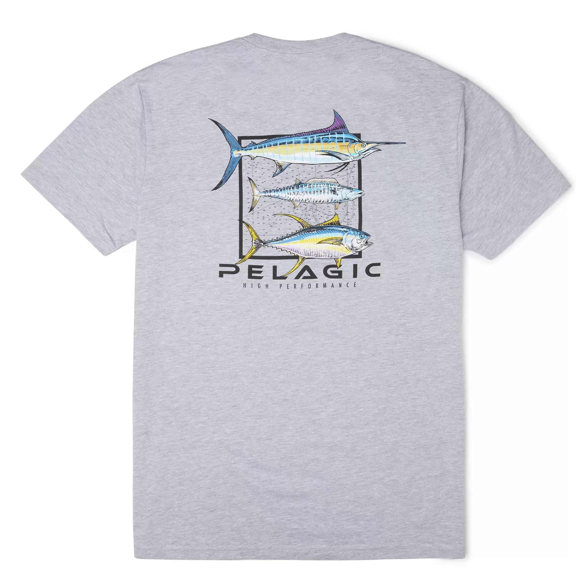 Pelagic T-Shirts & Tank Tops>Game Day Heather Grey