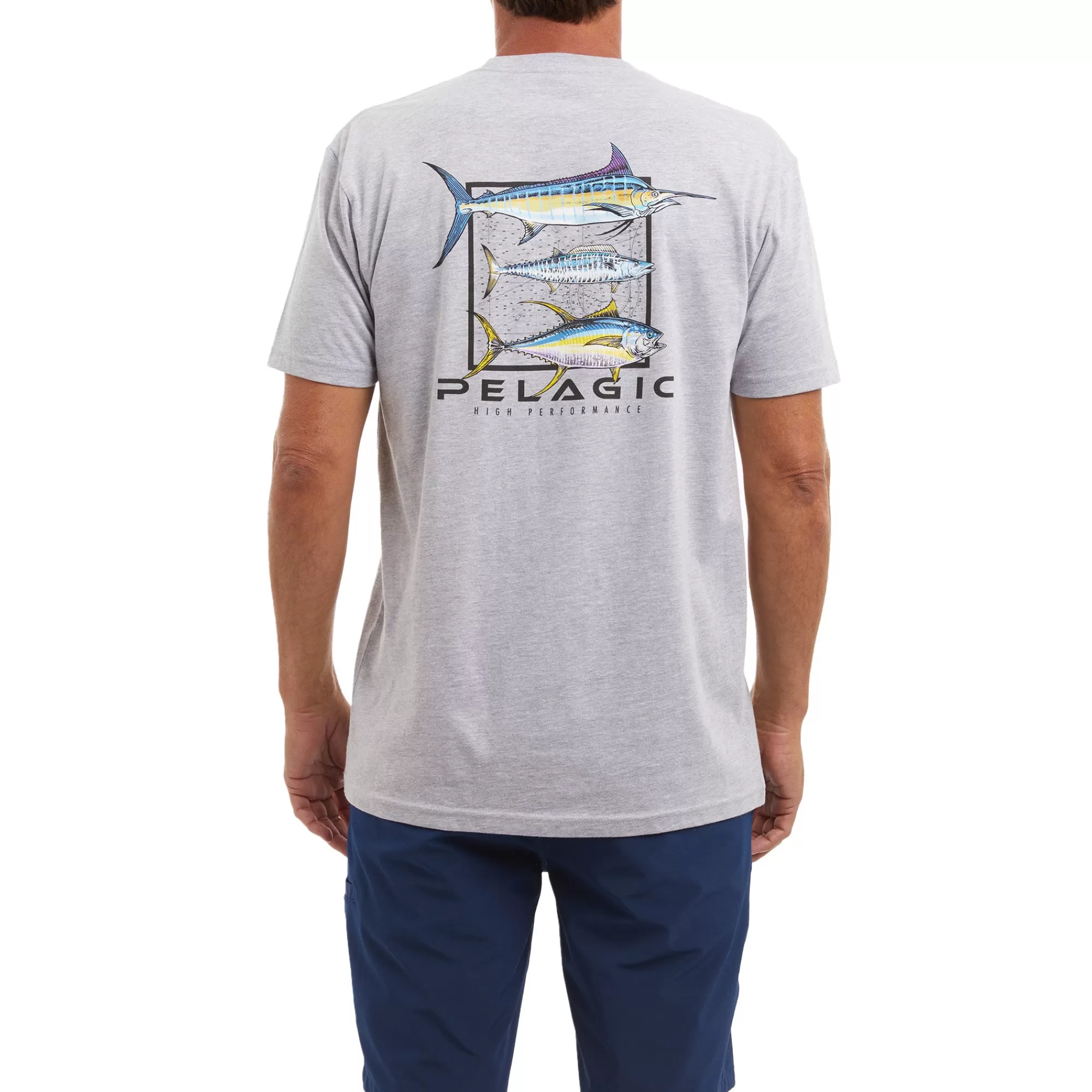 Pelagic T-Shirts & Tank Tops>Game Day Heather Grey