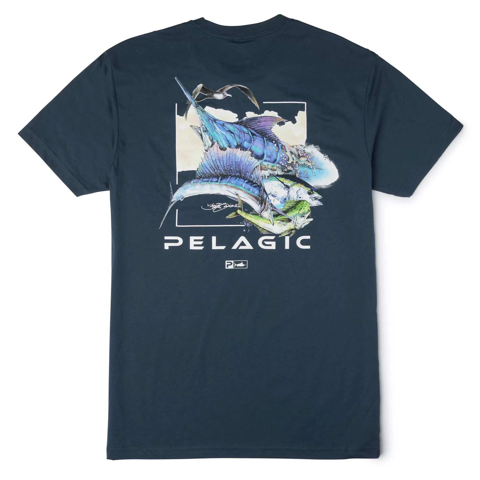 Pelagic Fishing Shirts>Goione Slam Smokey Blue