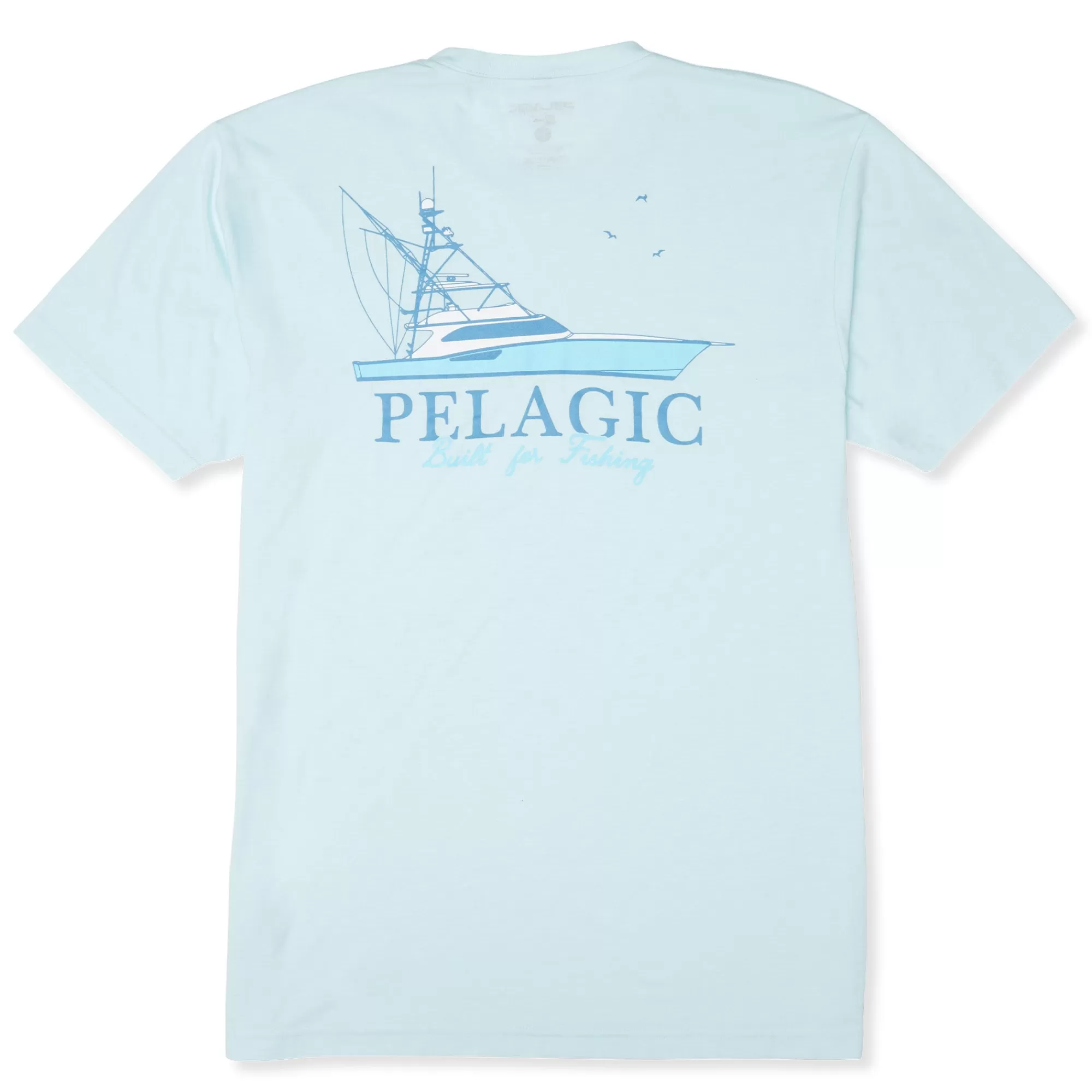 Pelagic T-Shirts & Tank Tops>Good Livin' Light Blue