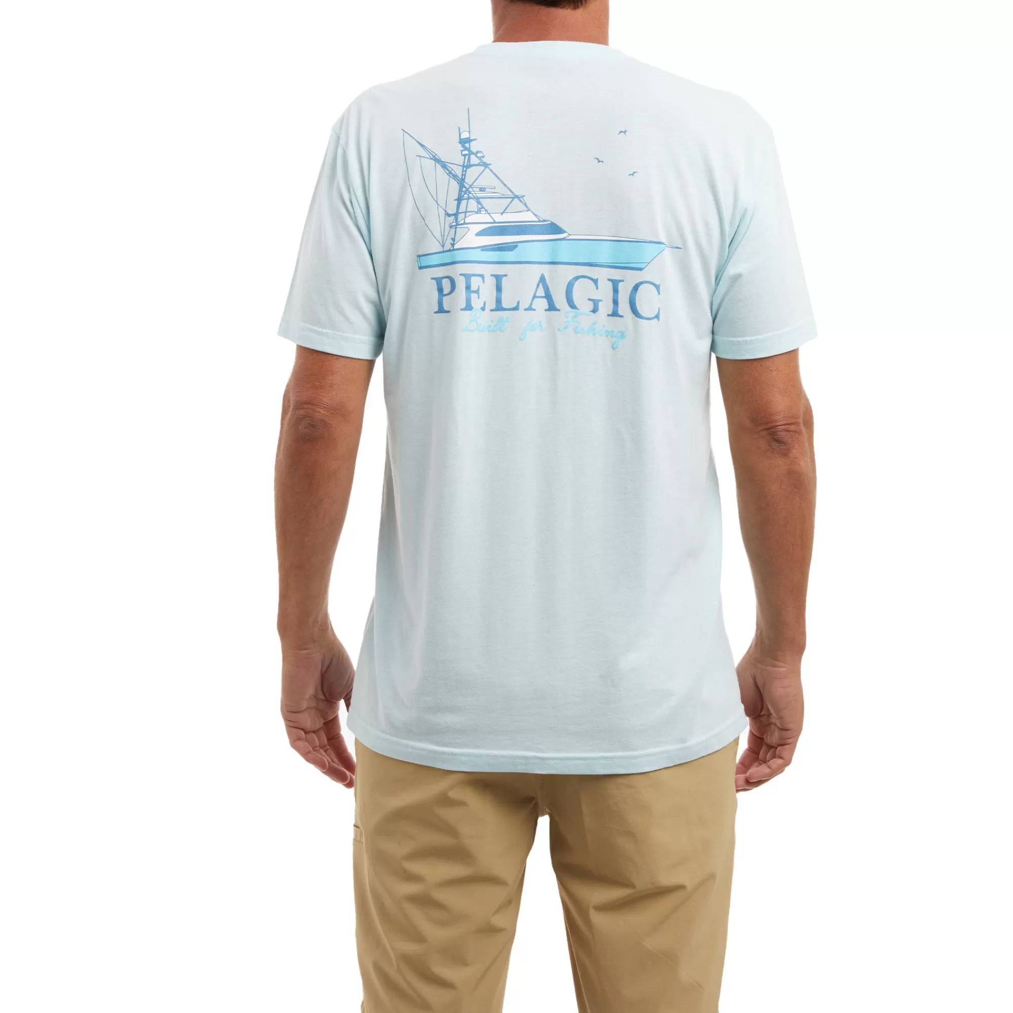 Pelagic T-Shirts & Tank Tops>Good Livin' Light Blue