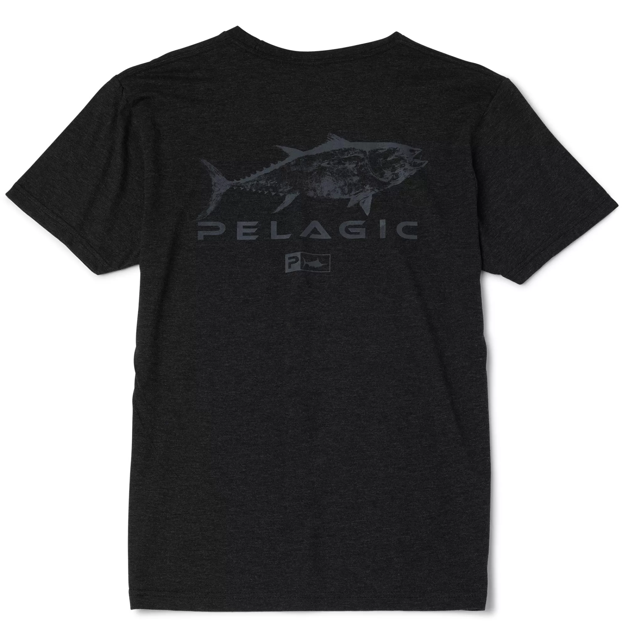 Pelagic T-Shirts & Tank Tops>Gyotaku Tuna Vintage Black