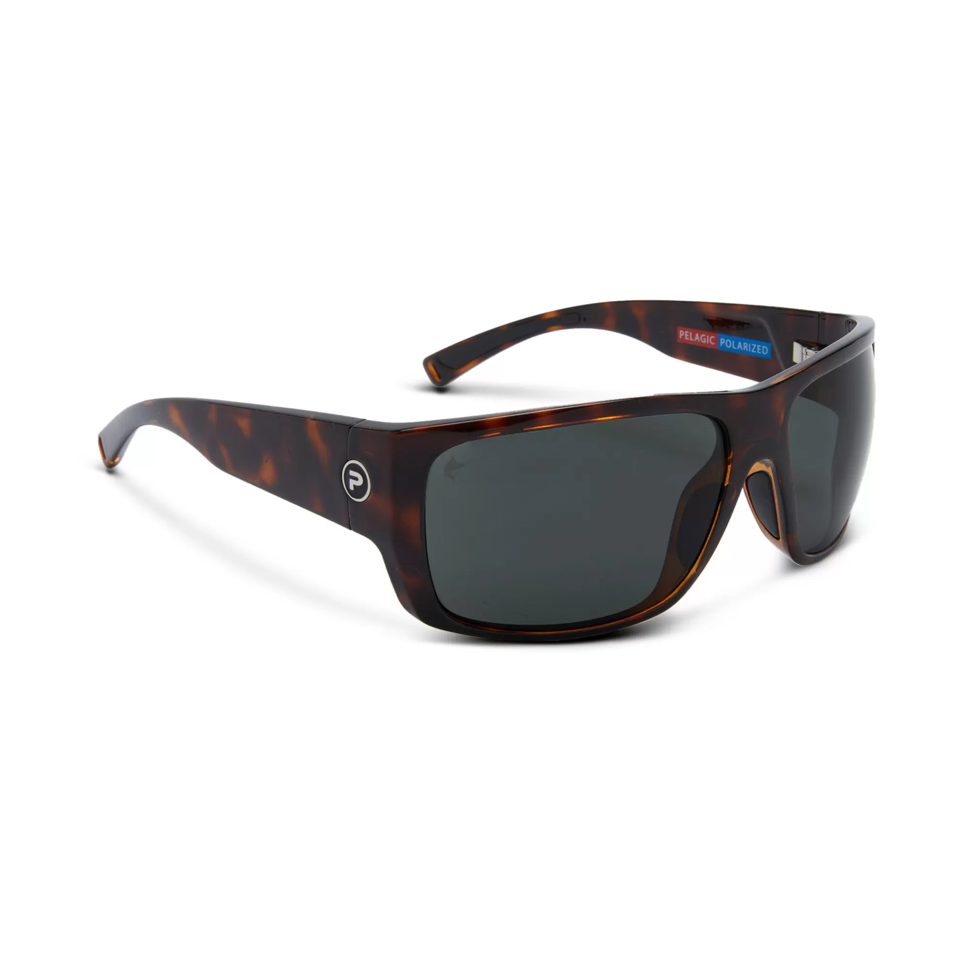 Pelagic Best Selling Sunglasses>Kahuna - Polarized Mineral Glass Tortoise - Grey