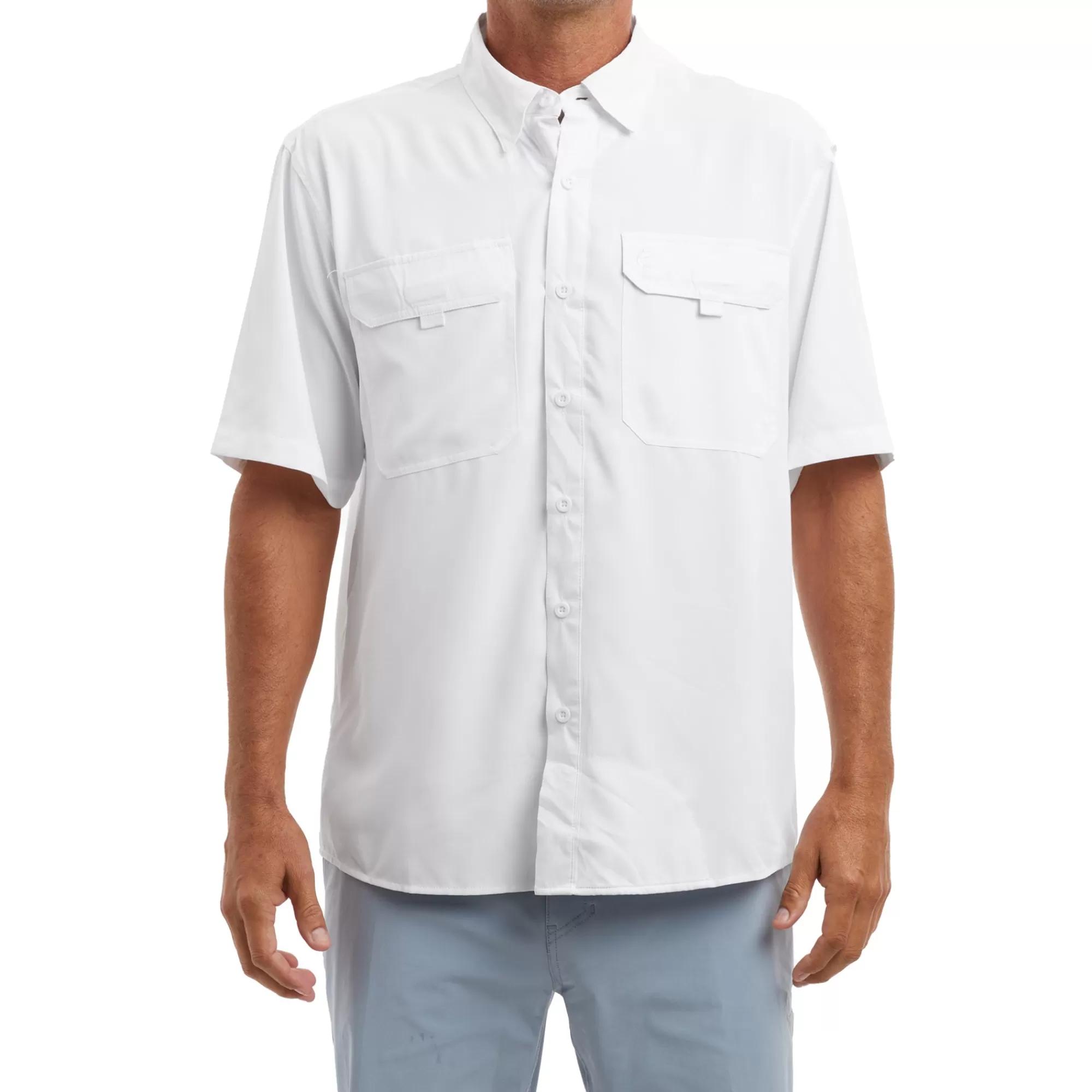 Pelagic Button-Ups>Keys White