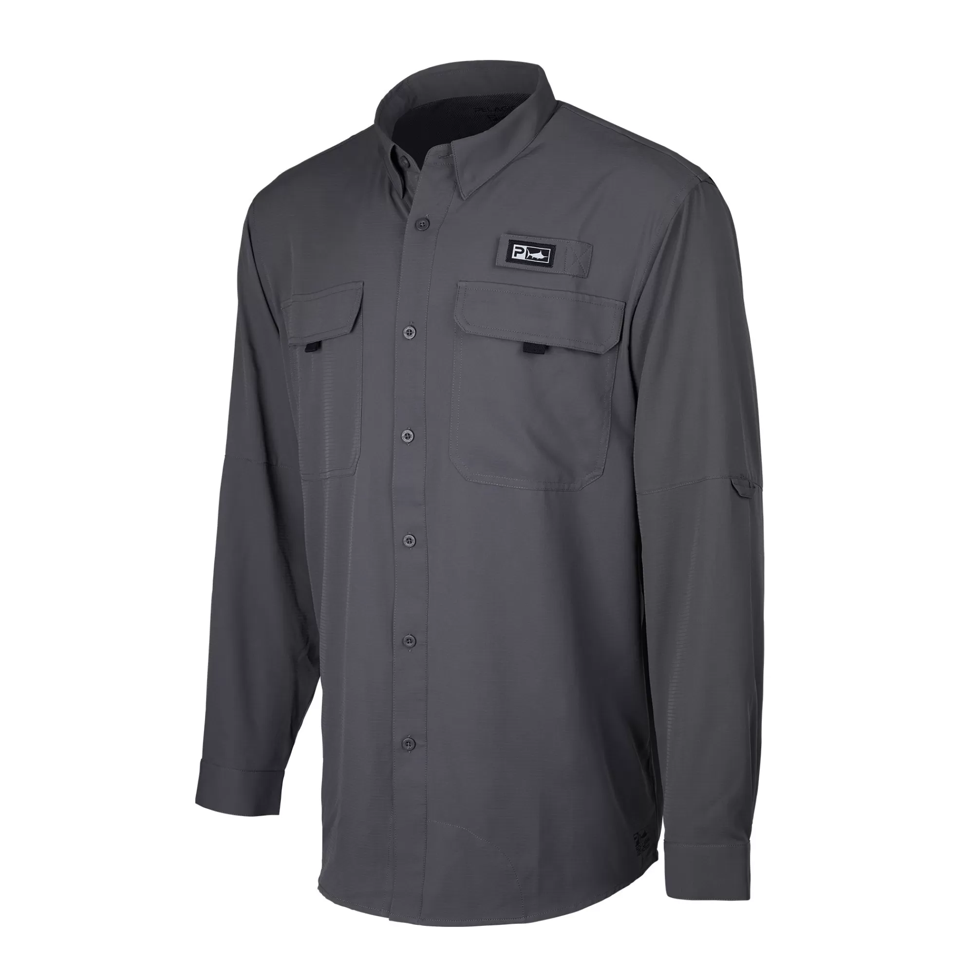 Pelagic Button-Ups>Keys Ls Graphite