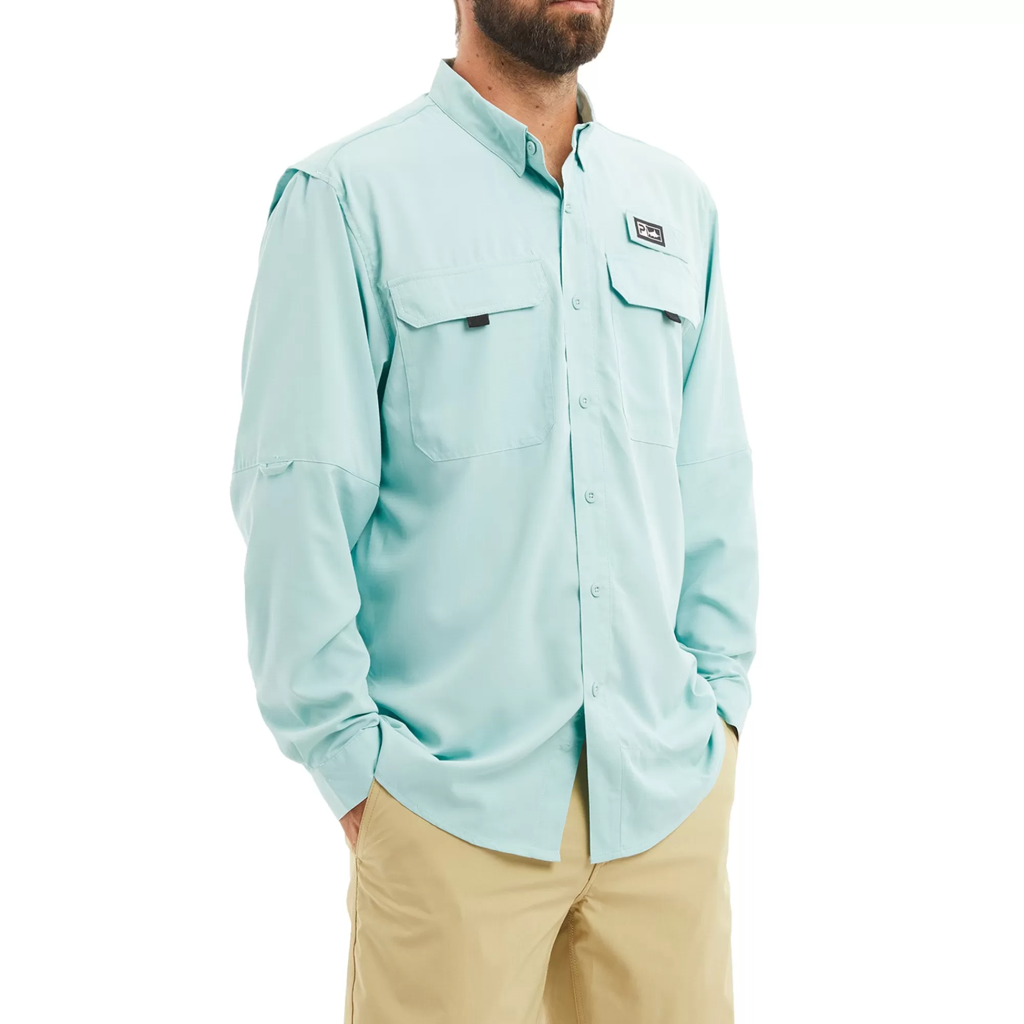 Pelagic Button-Ups>Keys Ls Turquoise