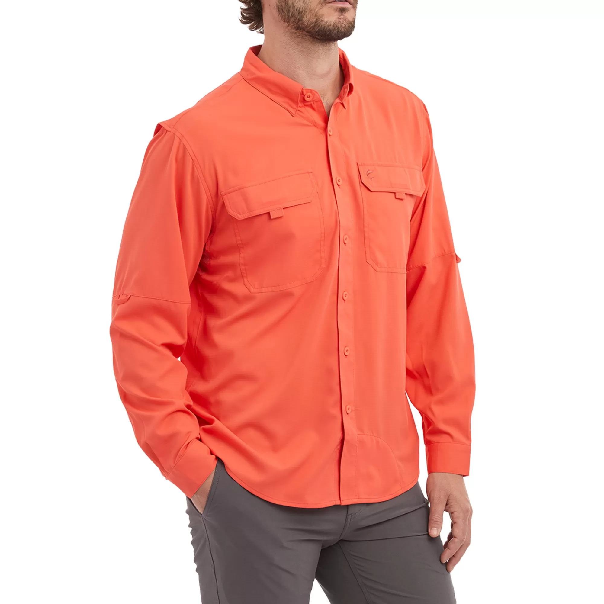 Pelagic Button-Ups>Keys Ls Coral