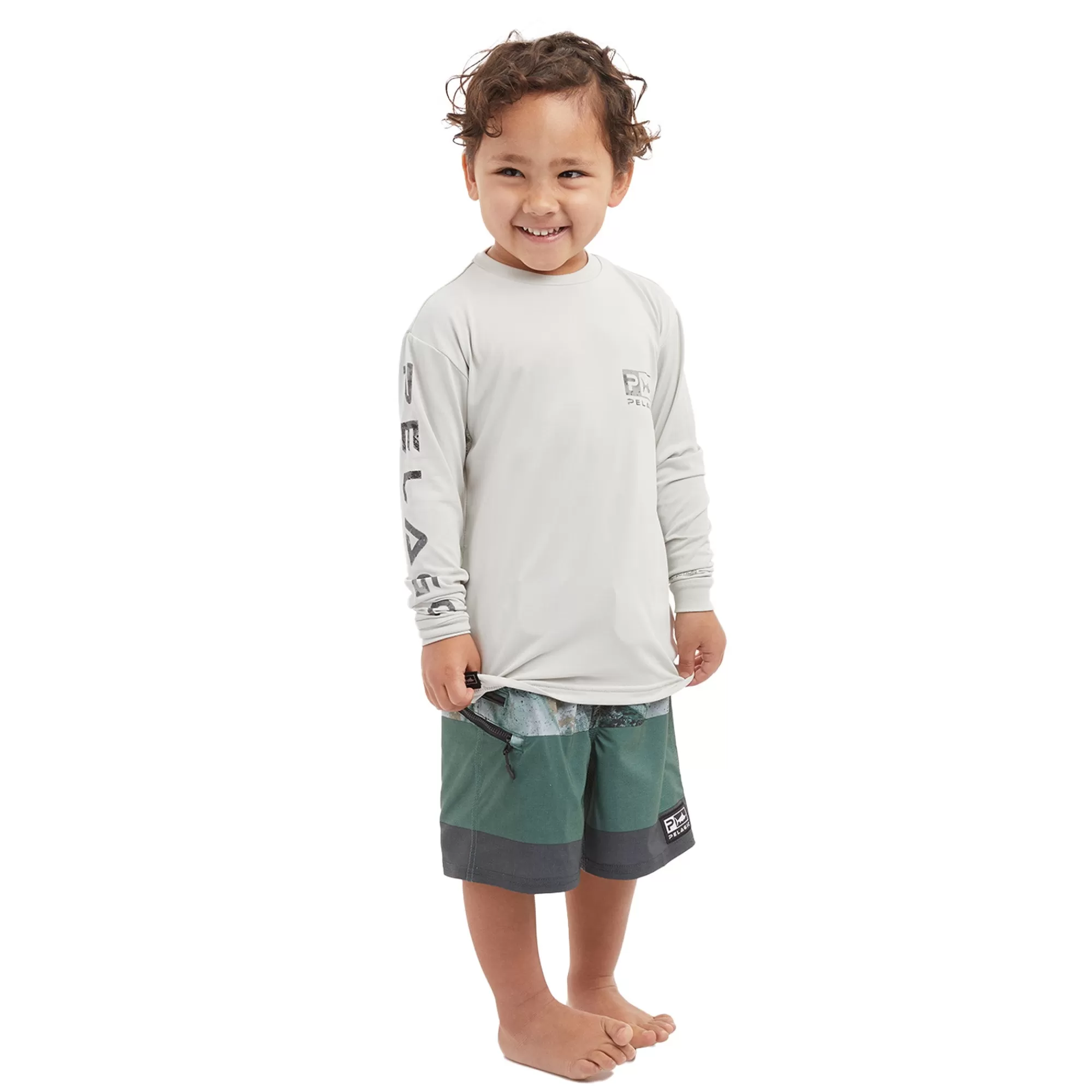 Pelagic Kids 3T - 5T>Kid's Aquatek Icon Light Grey