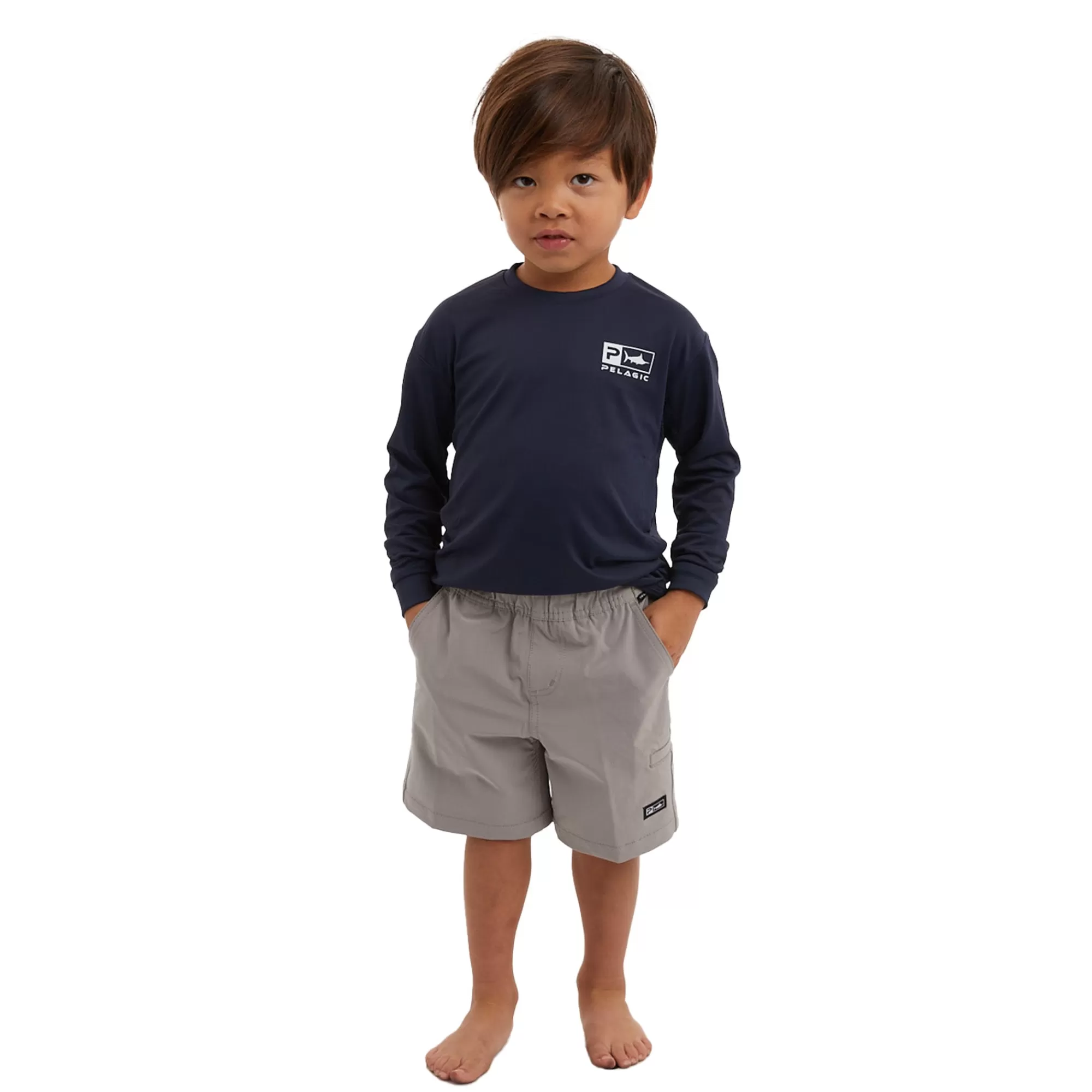 Pelagic Kids 3T - 5T>Kid's Mako Deep Sea Grey