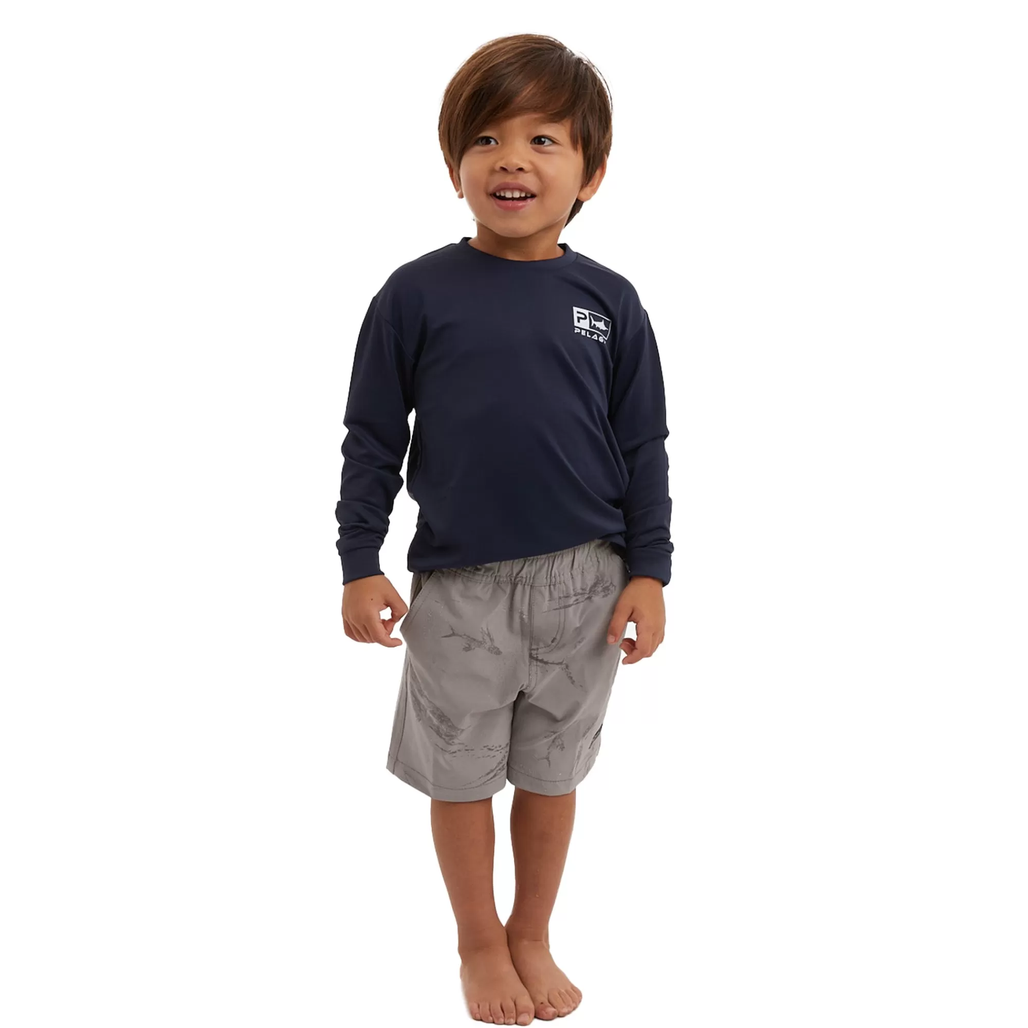 Pelagic Kids 3T - 5T>Kid's Mako Deep Sea Grey