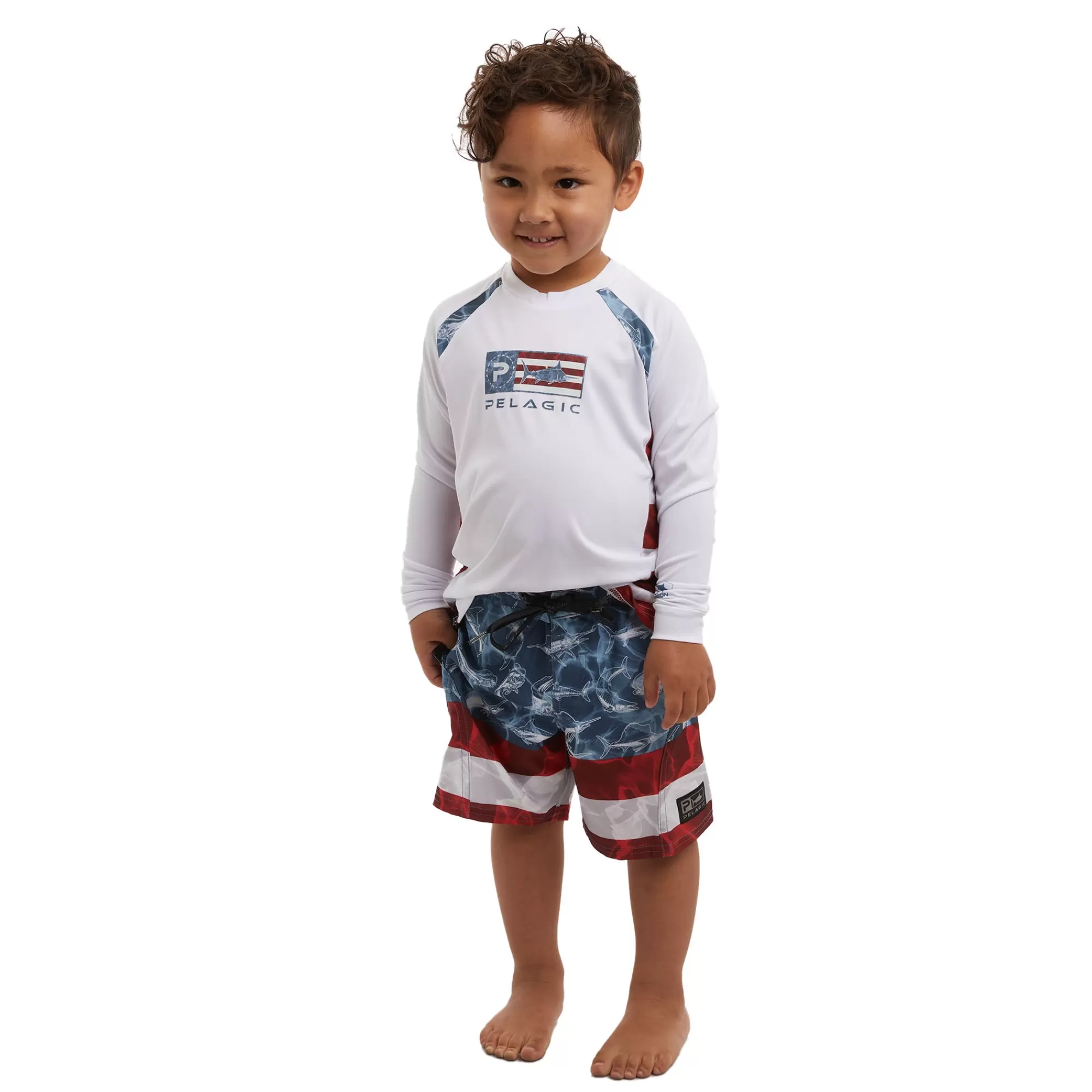 Pelagic Kids 3T - 5T>Kid's Sharkskin Americamo