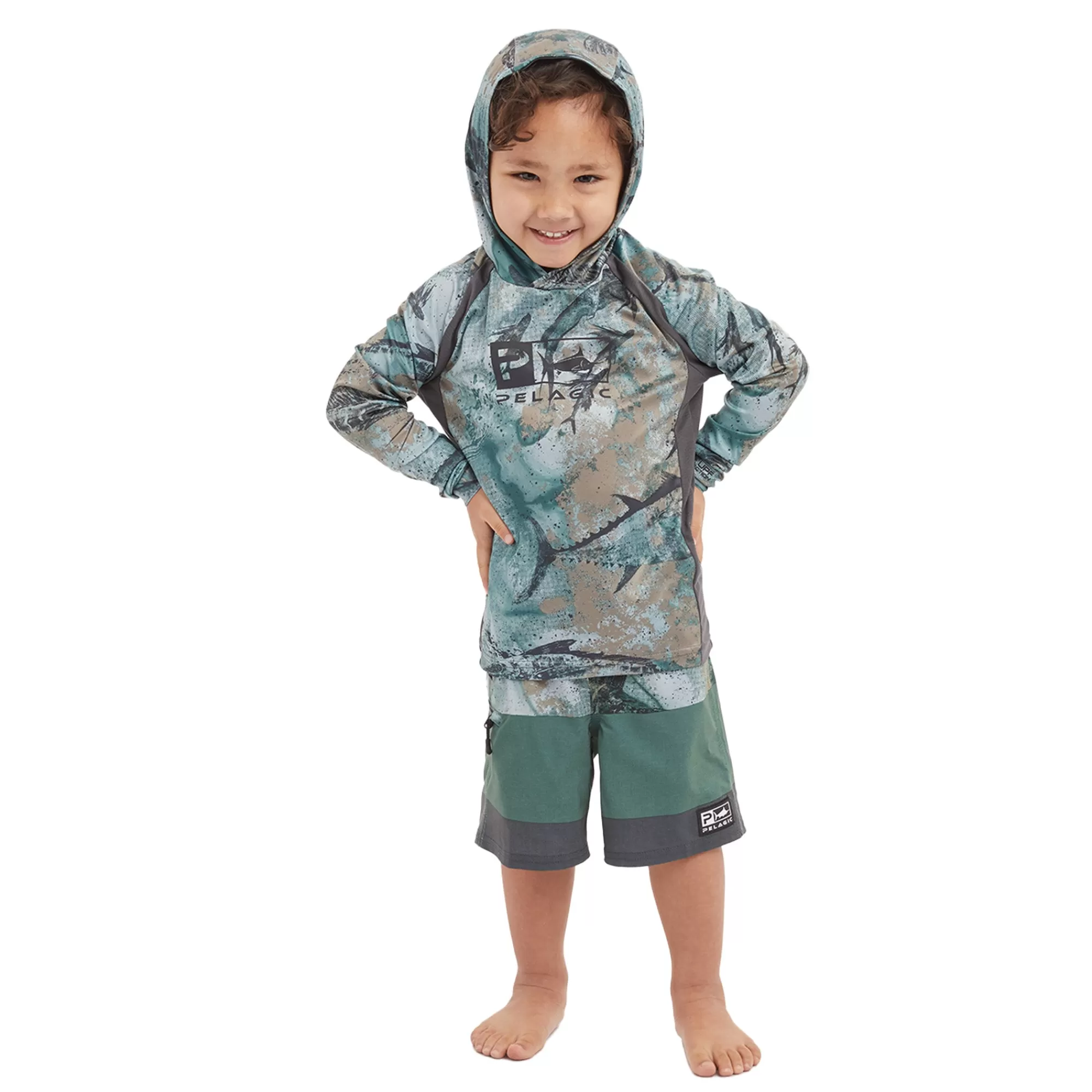 Pelagic Youth Best Sellers>Kid's Vaportek Green