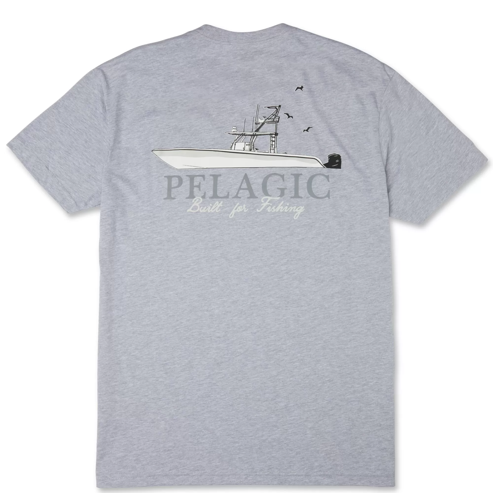 Pelagic T-Shirts & Tank Tops>Let's Go Heather Grey