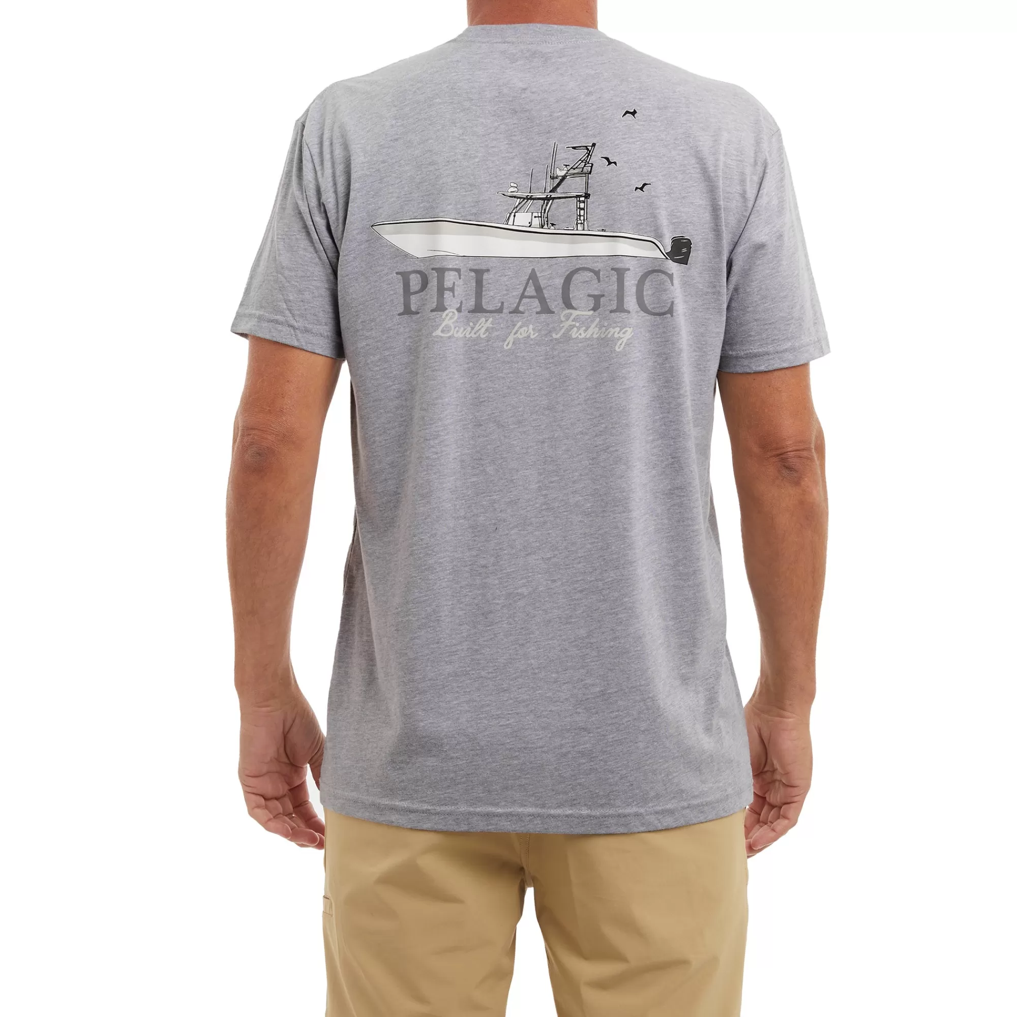 Pelagic T-Shirts & Tank Tops>Let's Go Heather Grey