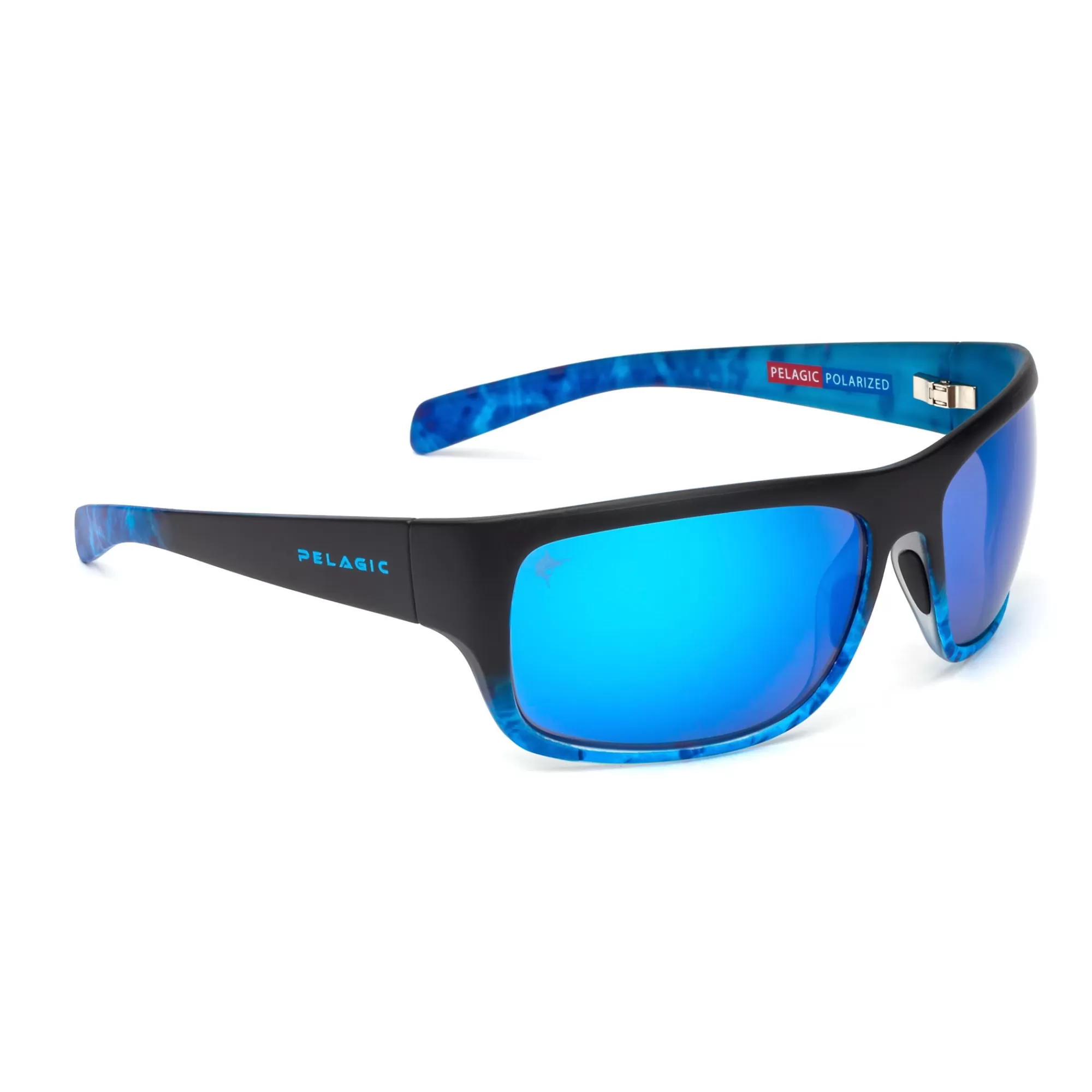 Pelagic Glass Polarized Lenses>Lighthouse - Polarized Mineral Glass Blue Dorado Fade - Blue Mirror