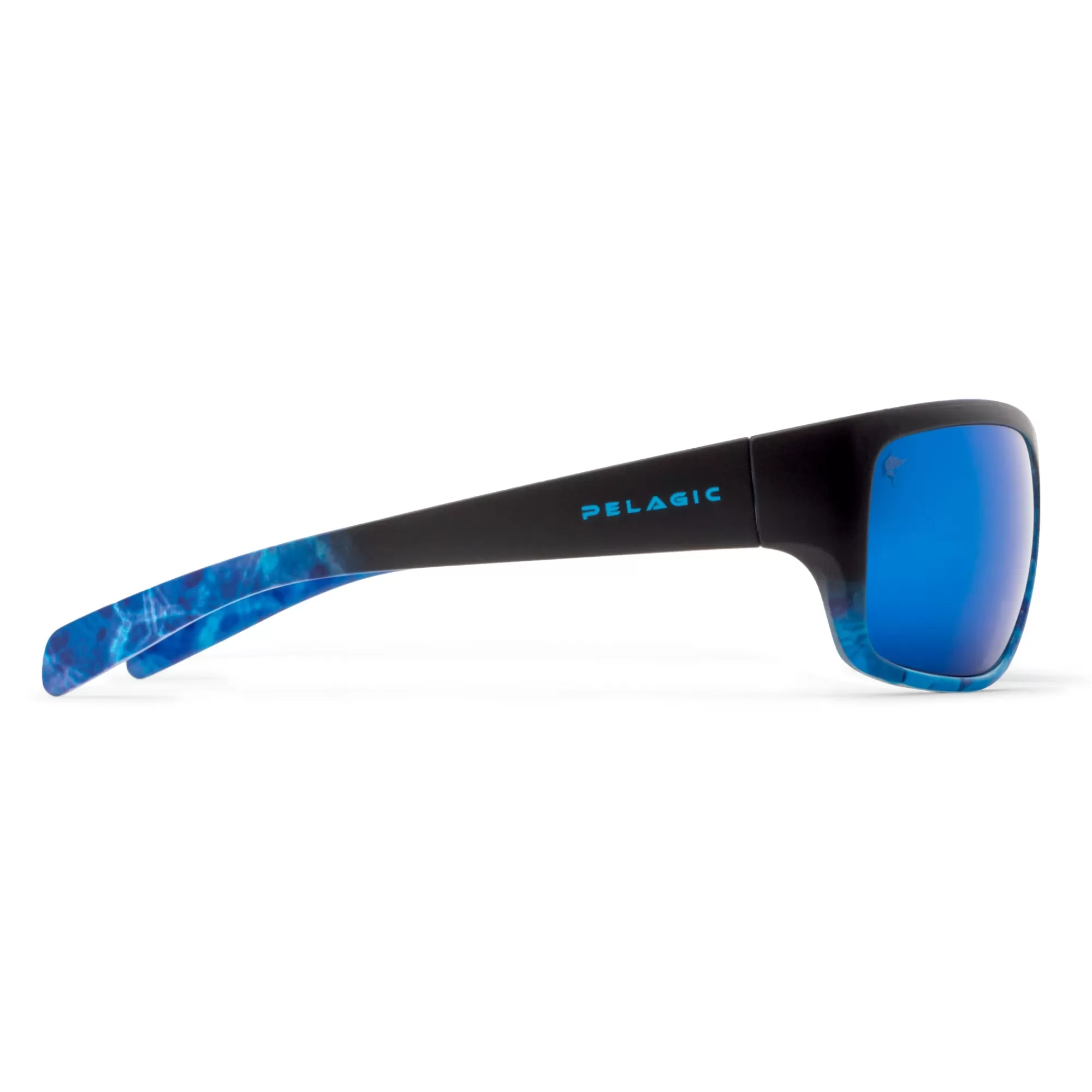 Pelagic Glass Polarized Lenses>Lighthouse - Polarized Mineral Glass Blue Dorado Fade - Blue Mirror