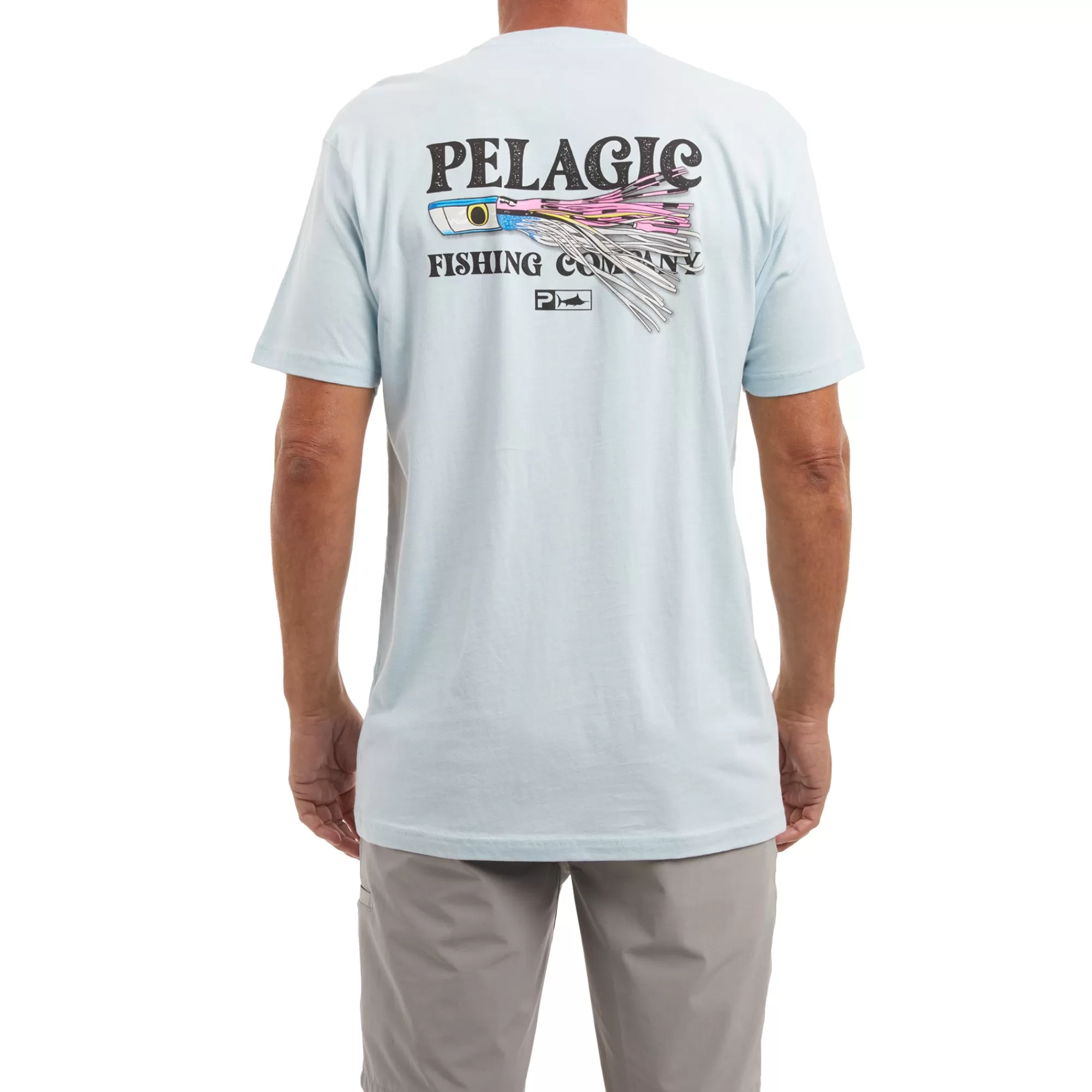 Pelagic T-Shirts & Tank Tops>Lured Light Blue