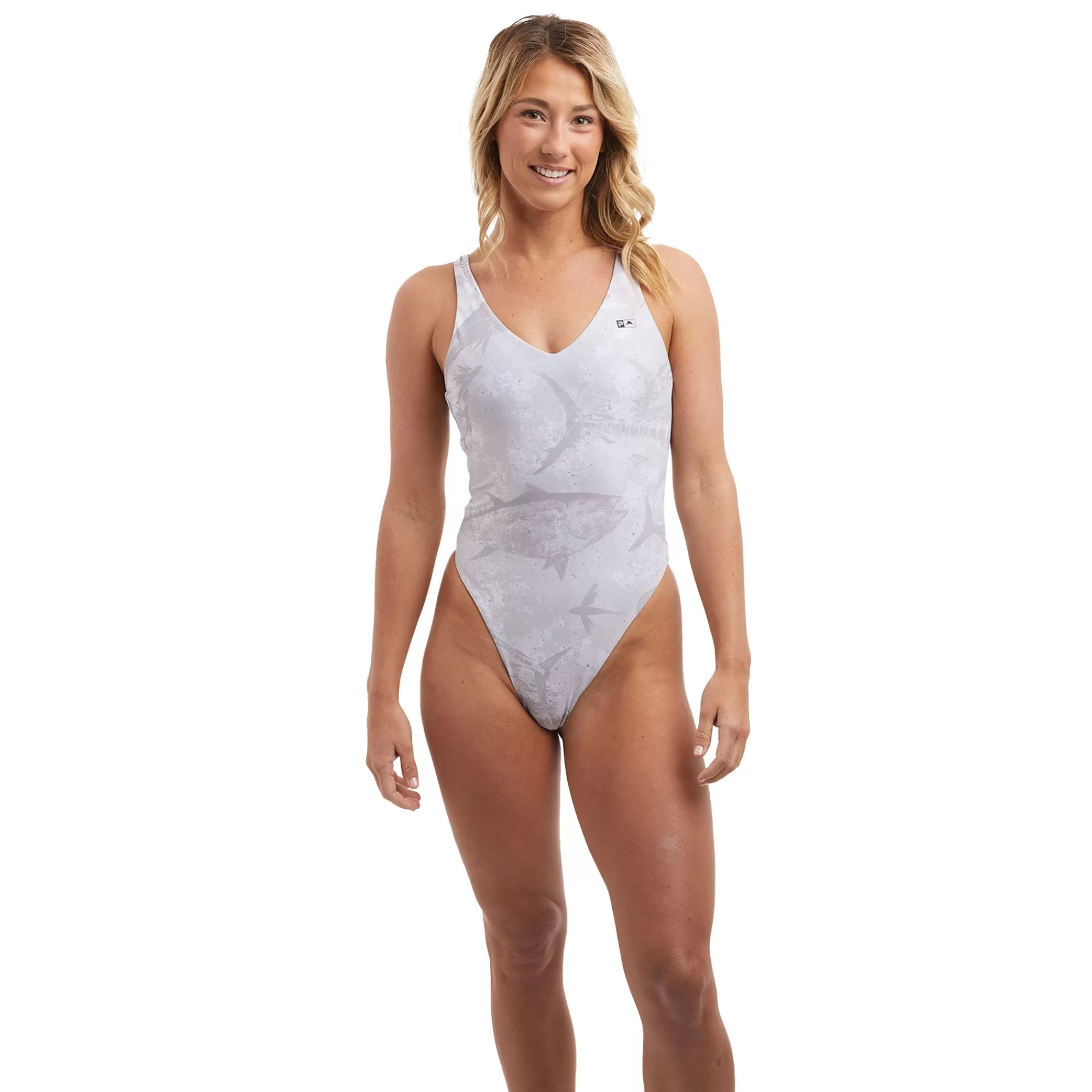 Pelagic Swimwear>Naples Reversible Light Grey