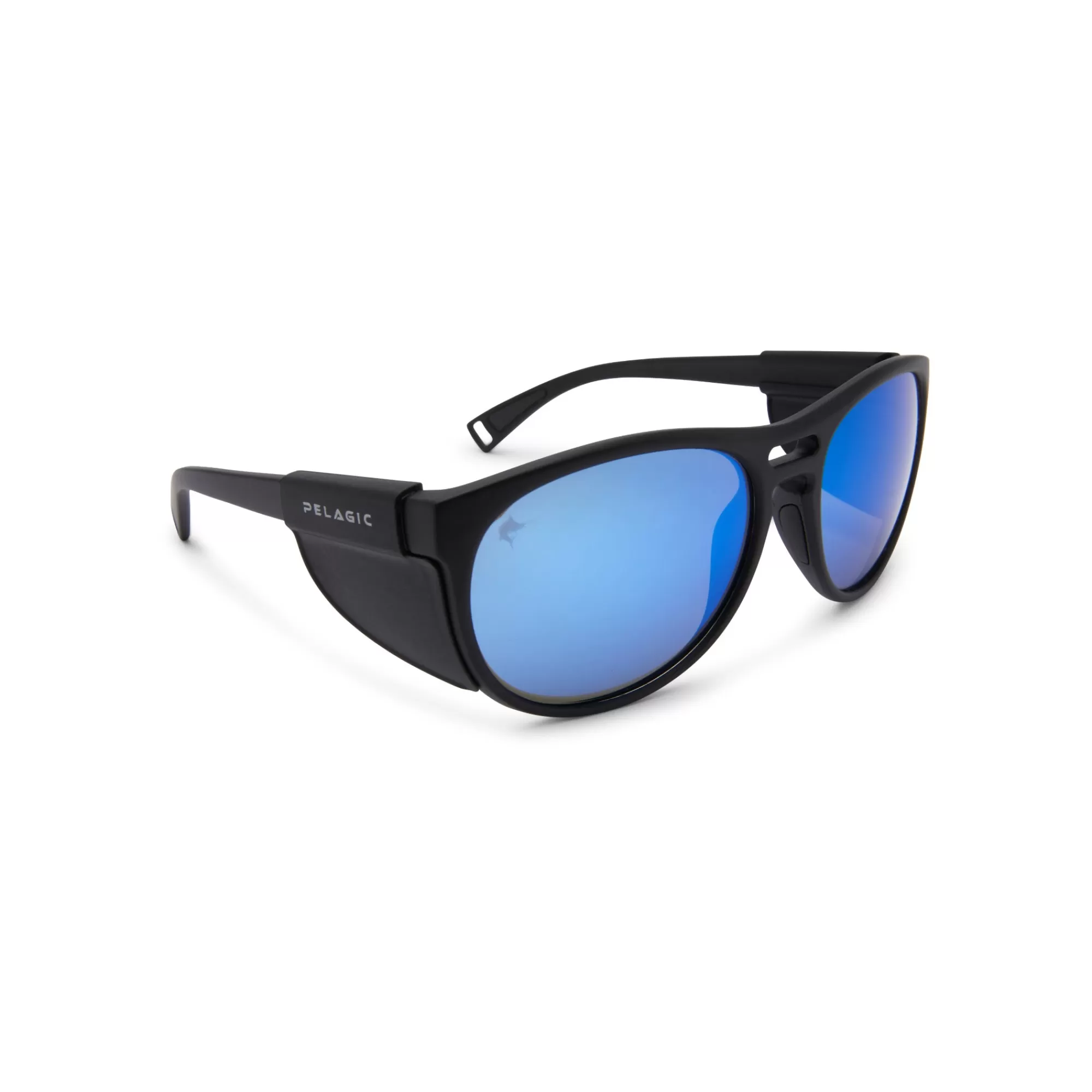 Pelagic Technology>Navigator - Polarized Mineral Glass Matte Black/Blue