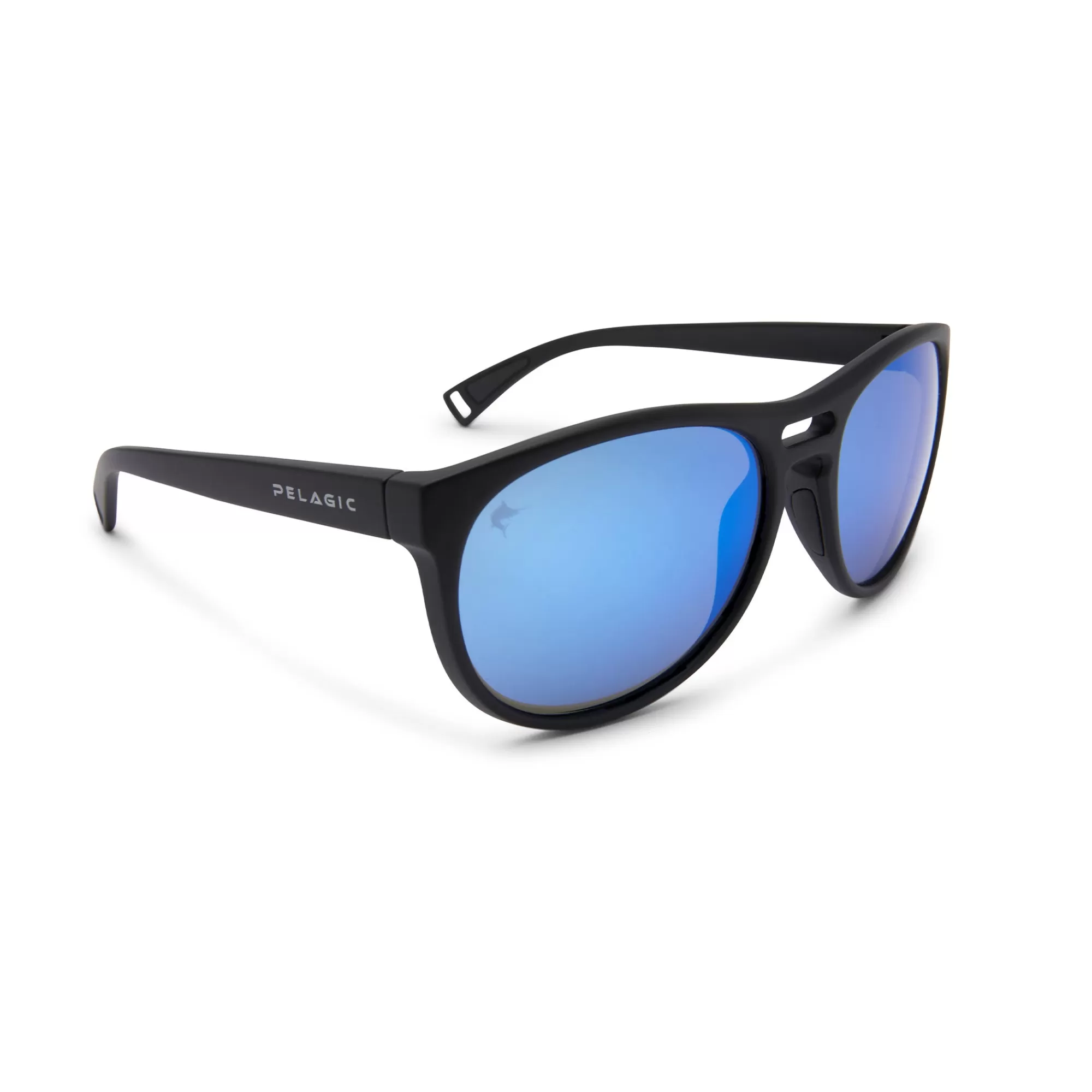 Pelagic Technology>Navigator - Polarized Mineral Glass Matte Black/Blue