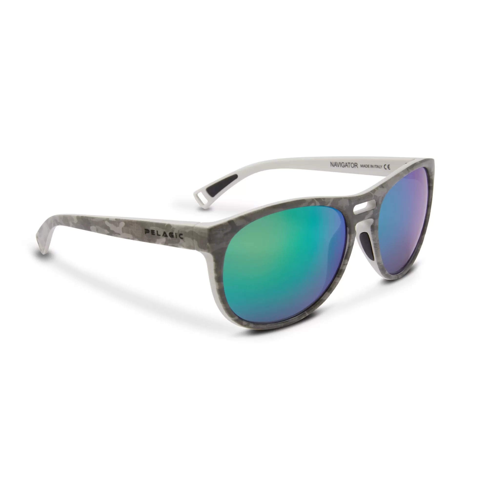 Pelagic Technology>Navigator - Polarized Poly Lens Grey Camo - Green