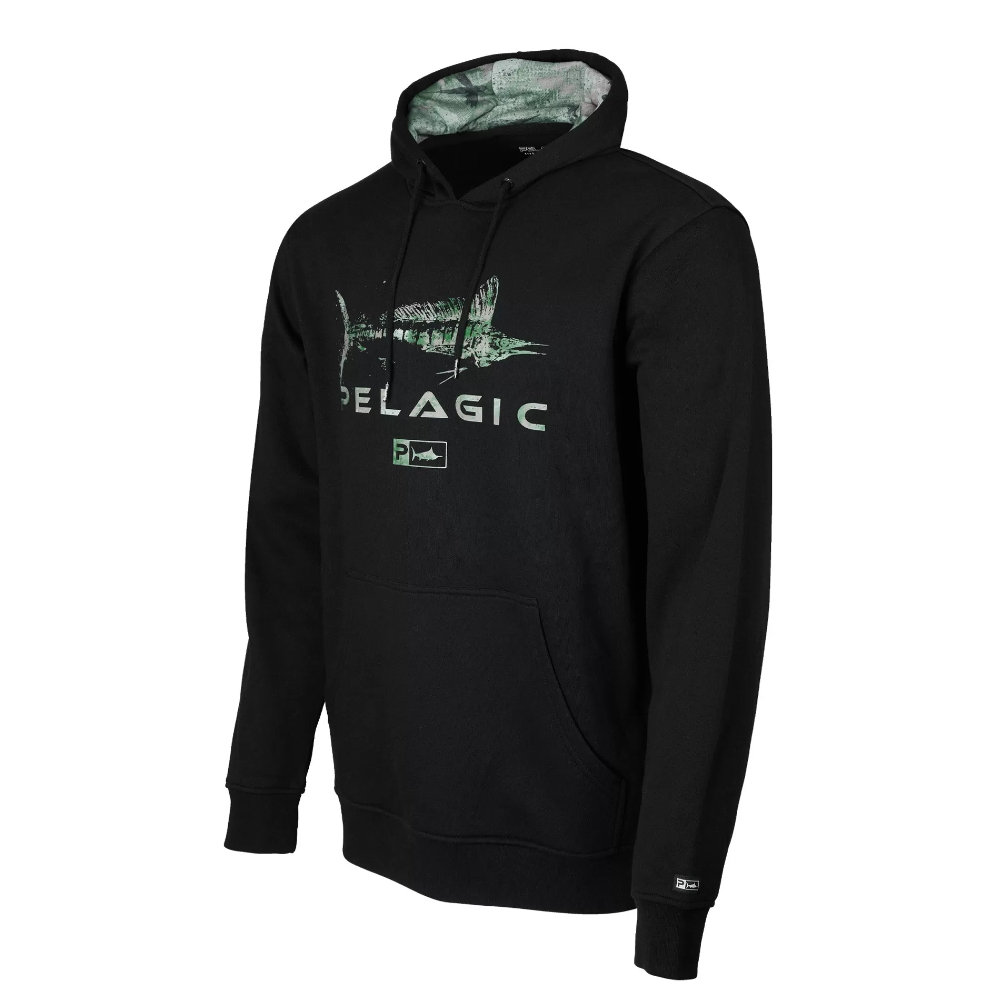 Pelagic Hoodies & Fleece>Northlake Gyotaku Black