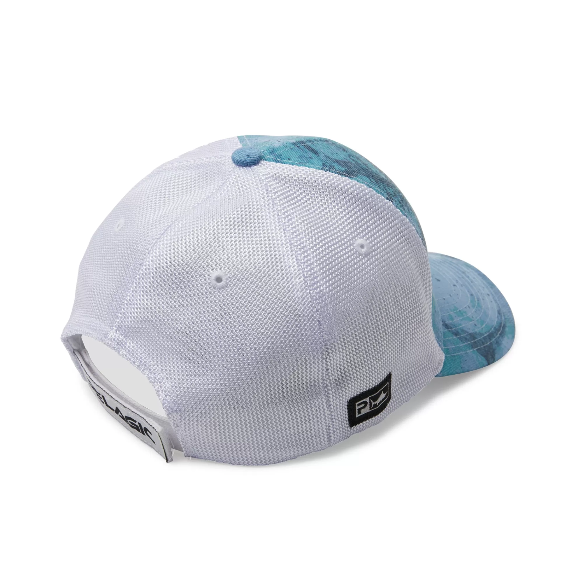 Pelagic Fishing Hats>Offshore Icon Gyotaku Blue