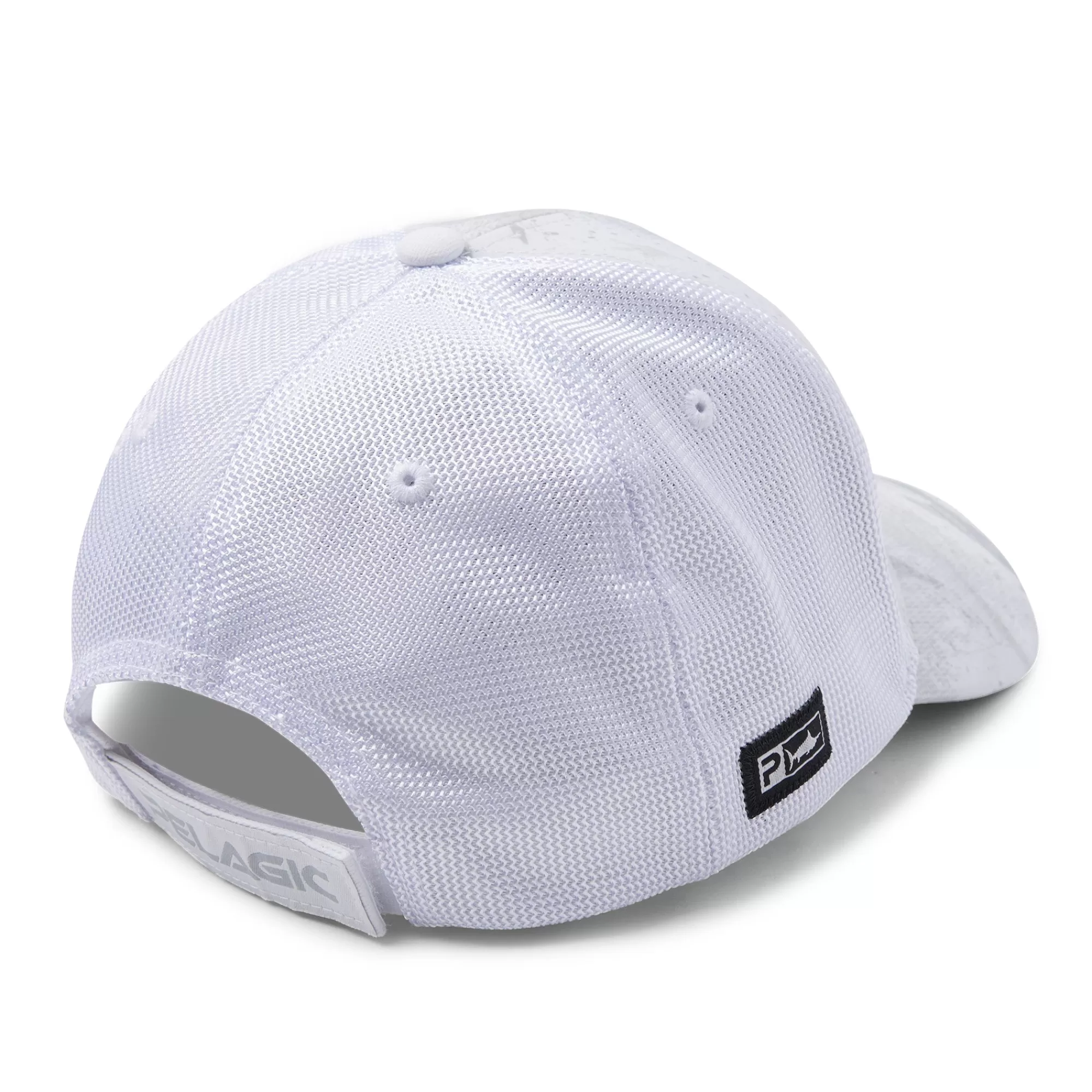 Pelagic Fishing Hats>Offshore Icon Gyotaku Light Grey