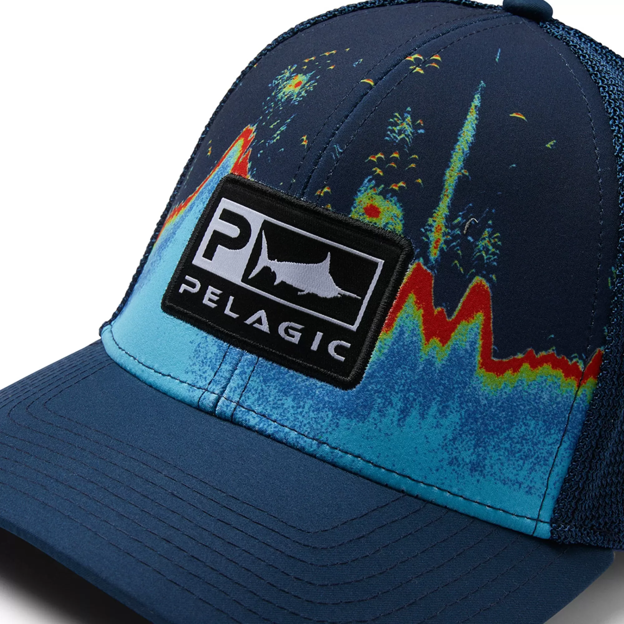 Pelagic Fishing Hats>Offshore Icon Sonar Navy