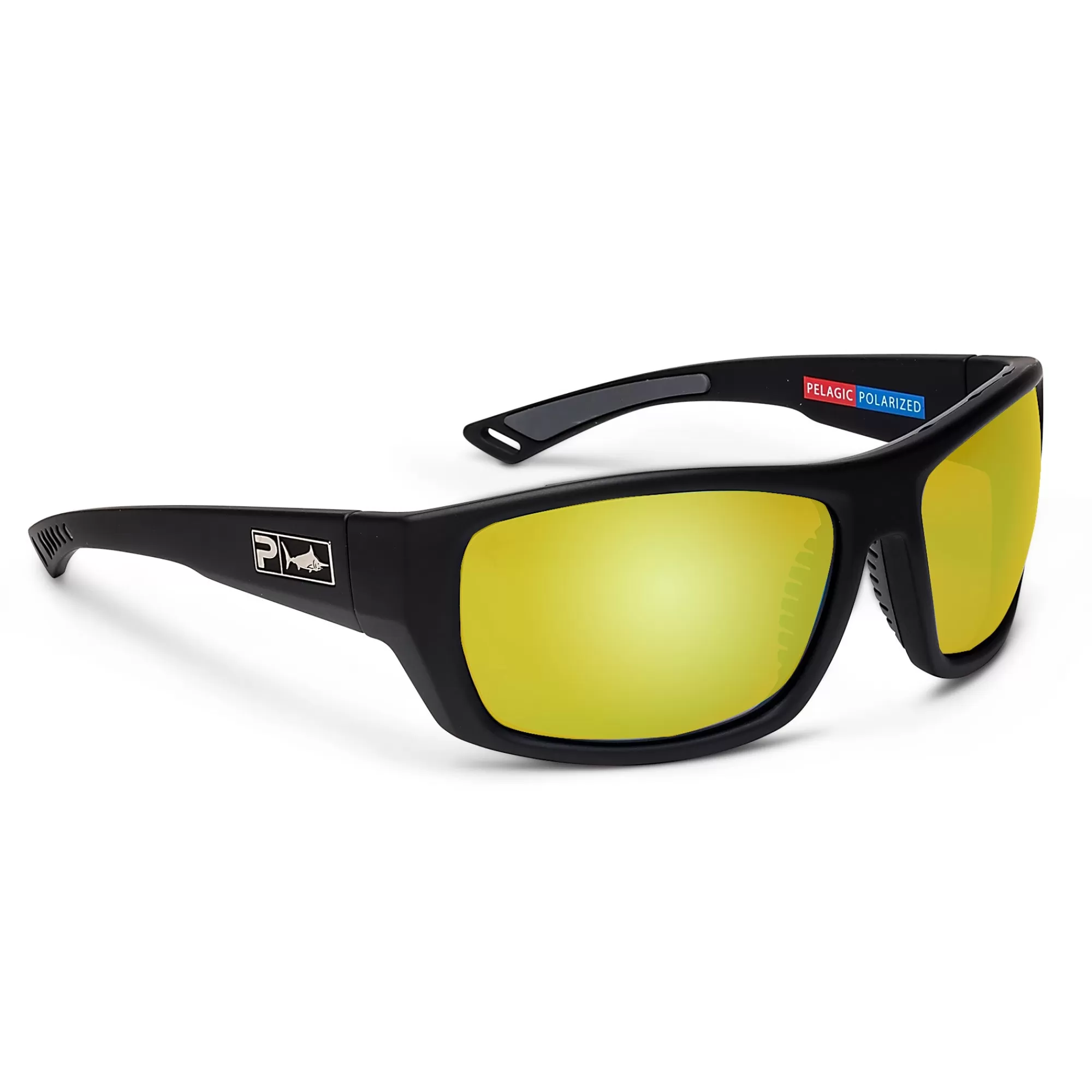 Pelagic Technology>Pursuit - Polarized Mineral Glass Matte Black - Gold