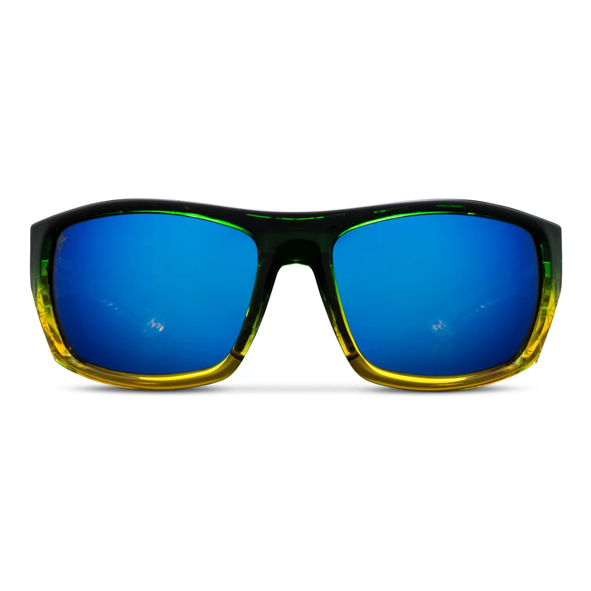 Pelagic Glass Polarized Lenses>Pursuit - Polarized Mineral Glass Green Dorado - Blue Mirror