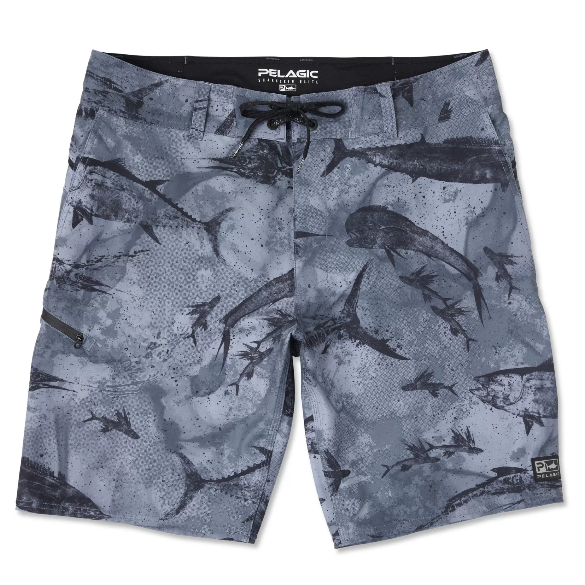 Pelagic Fishing Shorts>Sharkskin Elite Black