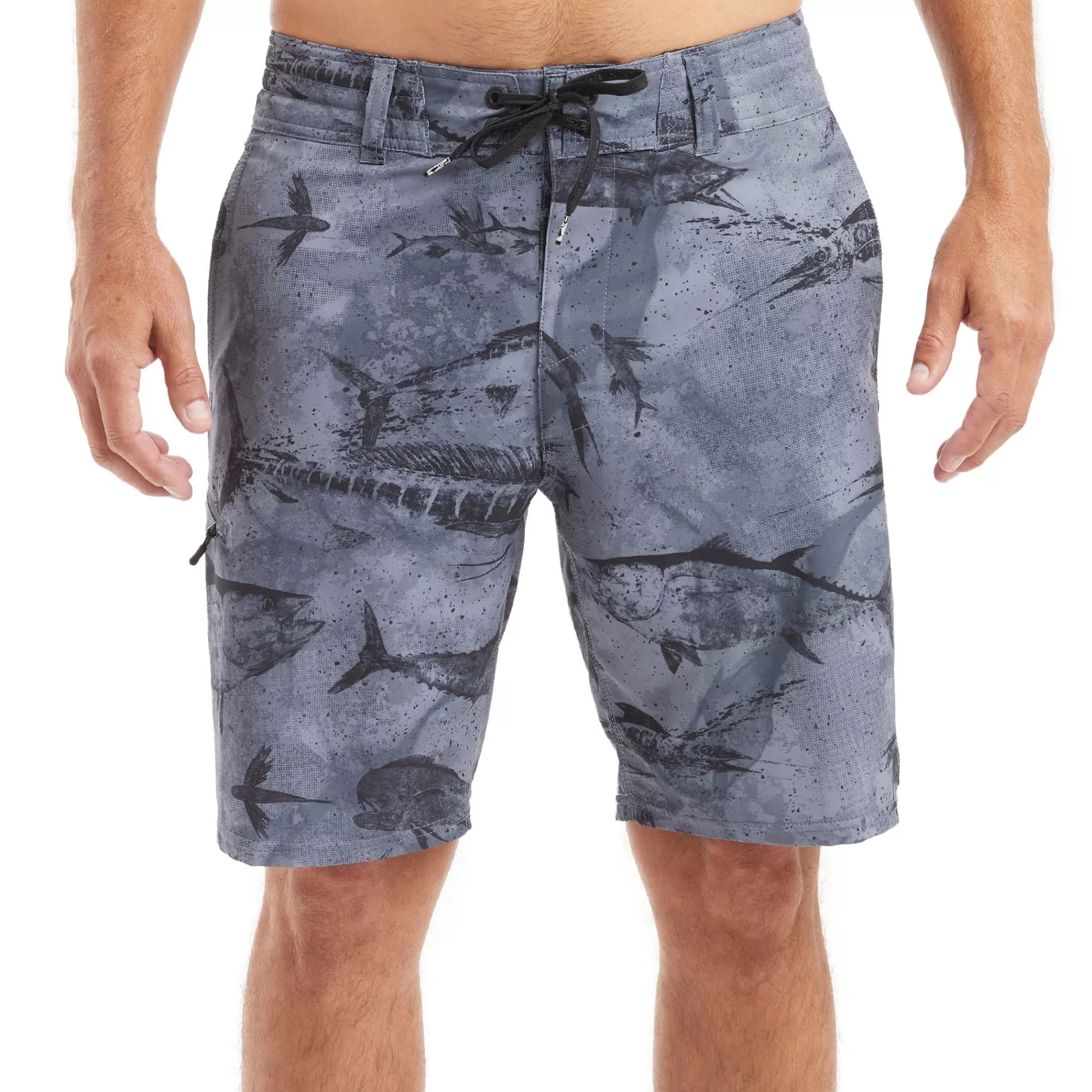 Pelagic Fishing Shorts>Sharkskin Elite Black